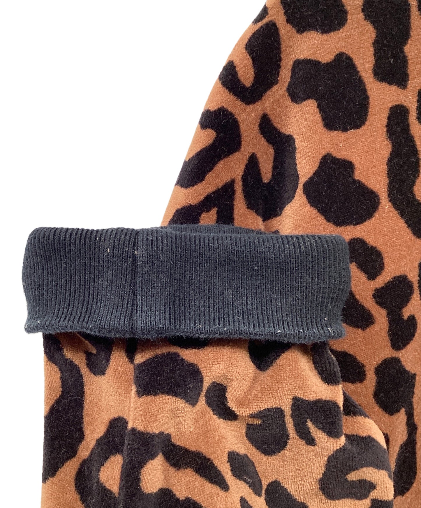 [Pre-owned] WACKO MARIA LEOPARD KNIT POLO SHIRT