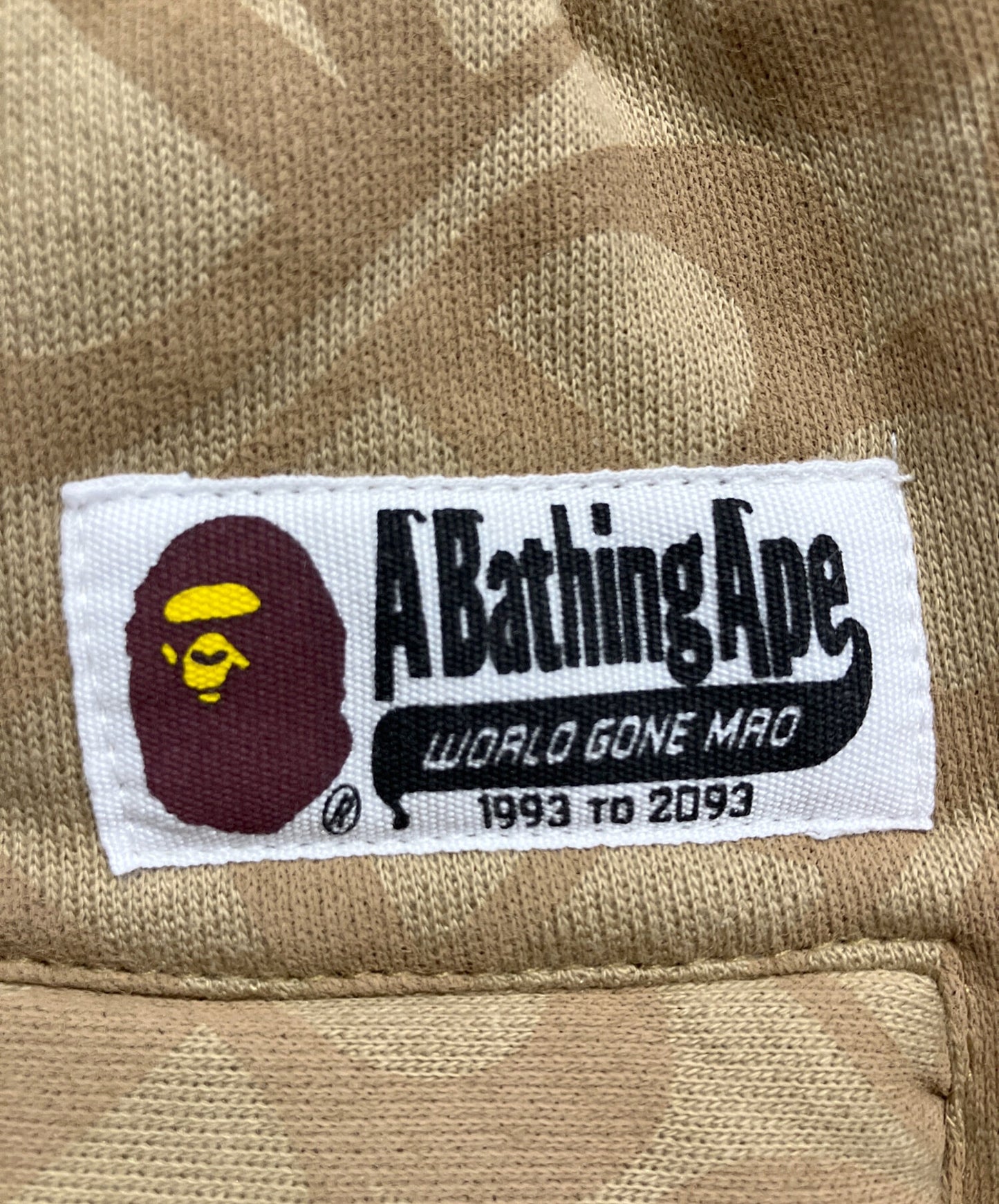 [Pre-owned] A BATHING APE SPORT MONOGRAM METAL LOGO PIN SWEAT SHORTS 002ZPI731901C