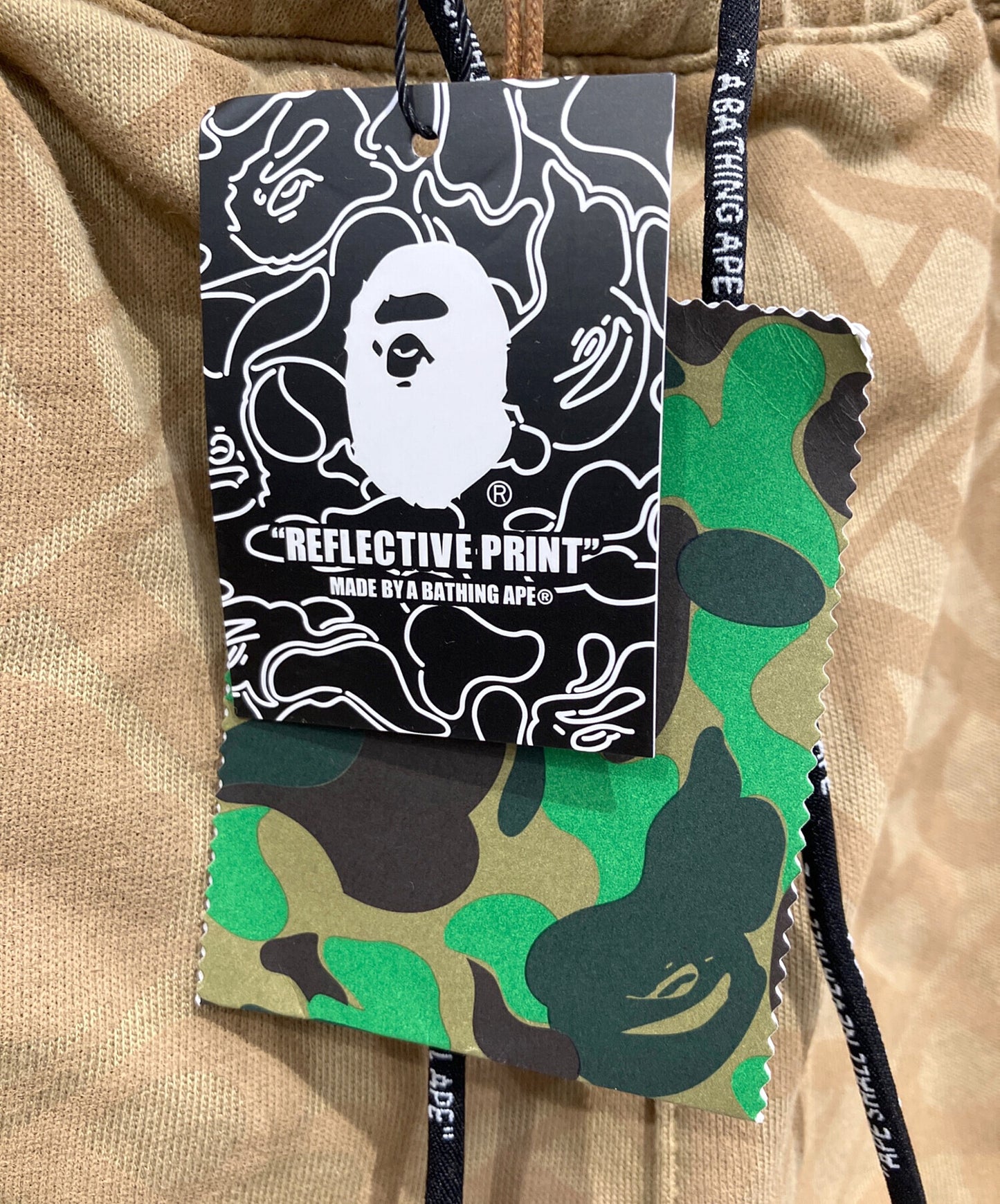 [Pre-owned] A BATHING APE SPORT MONOGRAM METAL LOGO PIN SWEAT SHORTS 002ZPI731901C
