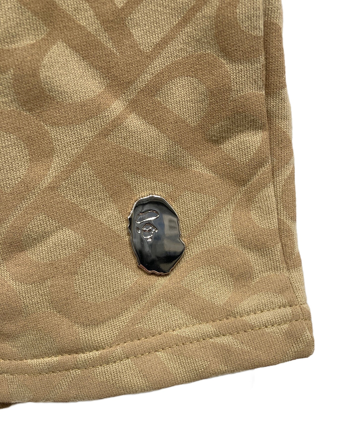 [Pre-owned] A BATHING APE SPORT MONOGRAM METAL LOGO PIN SWEAT SHORTS 002ZPI731901C
