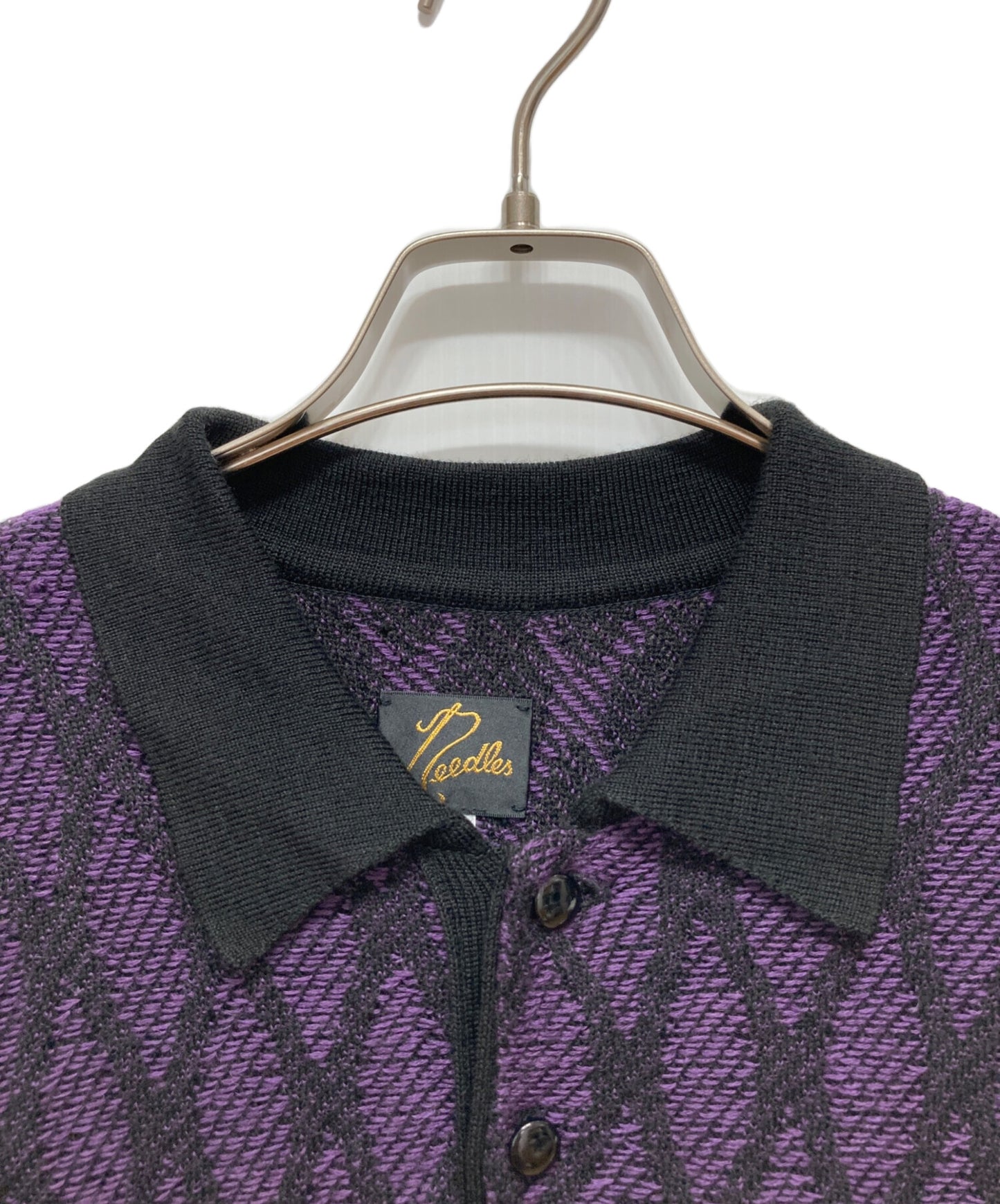 [Pre-owned] Needles knit polo shirt J0264