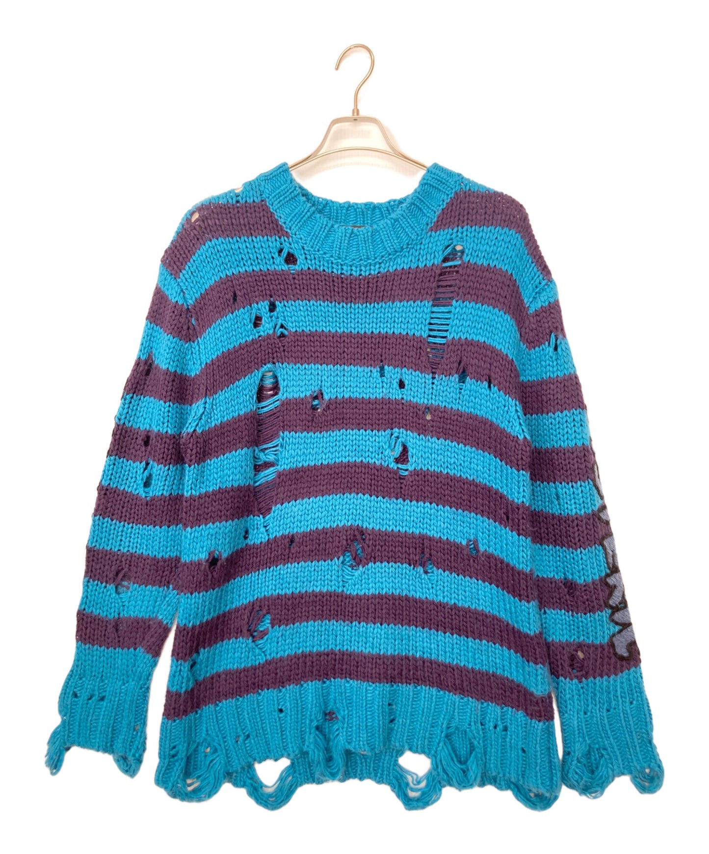 [Pre-owned] Hysteric Glamour Crushed Sleeve Logo Sweater 01173NS09