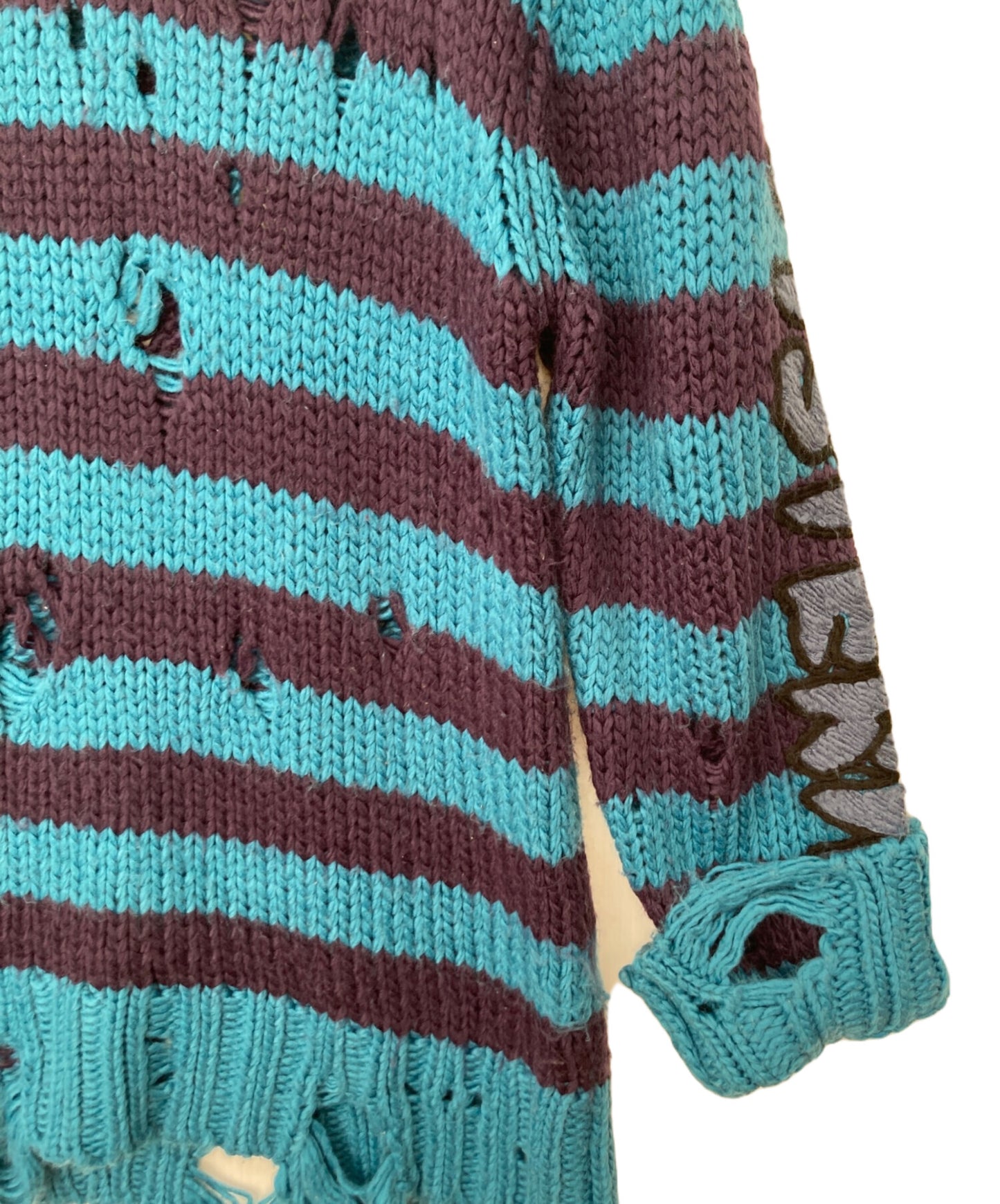 [Pre-owned] Hysteric Glamour Crushed Sleeve Logo Sweater 01173NS09