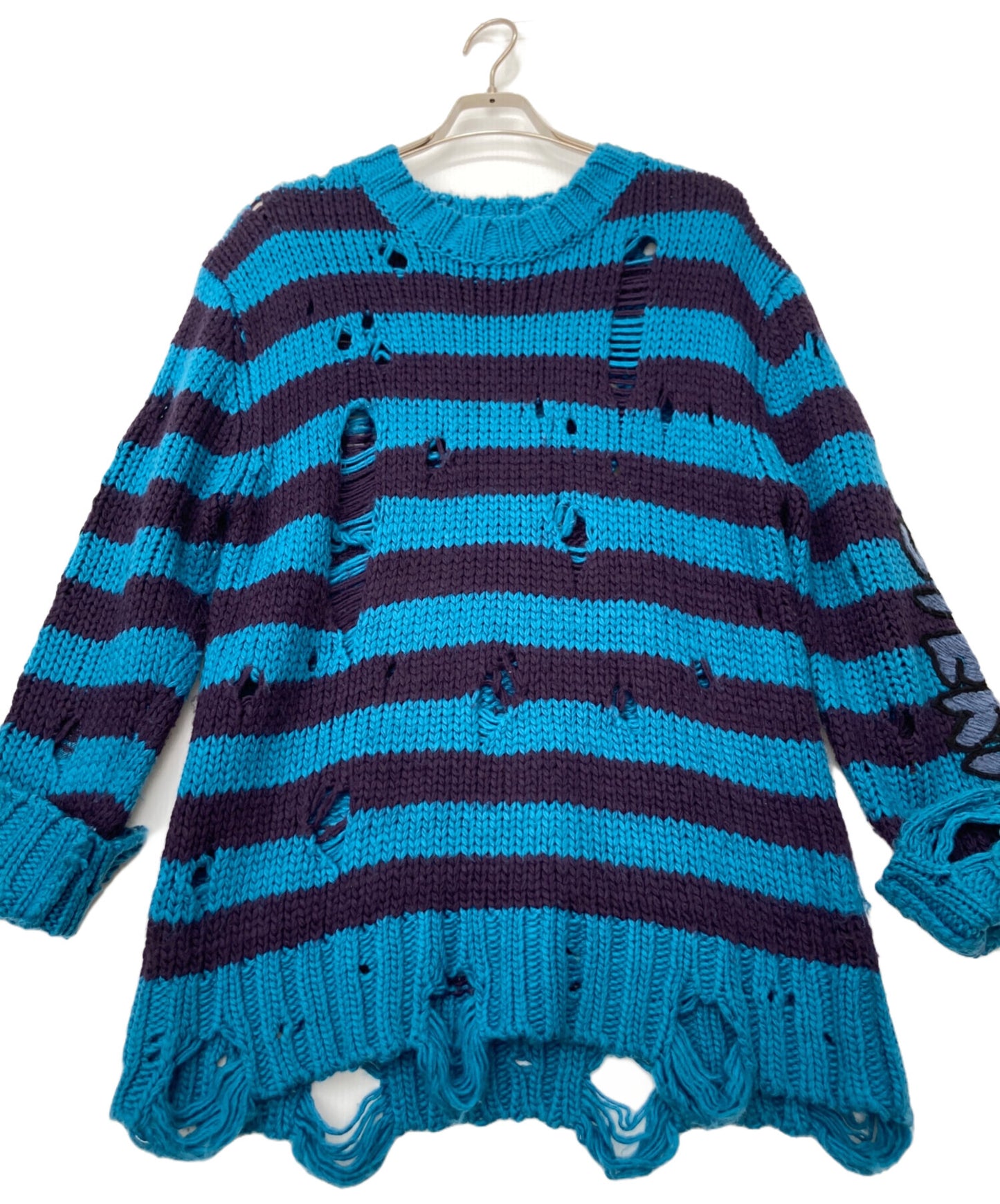 [Pre-owned] Hysteric Glamour Crushed Sleeve Logo Sweater 01173NS09