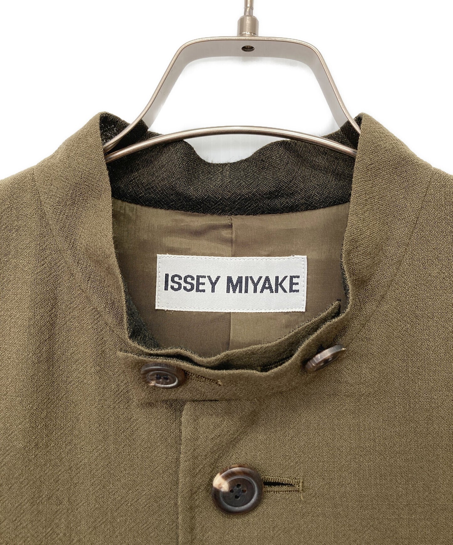 [Pre-owned] ISSEY MIYAKE Mao collar wool jacket