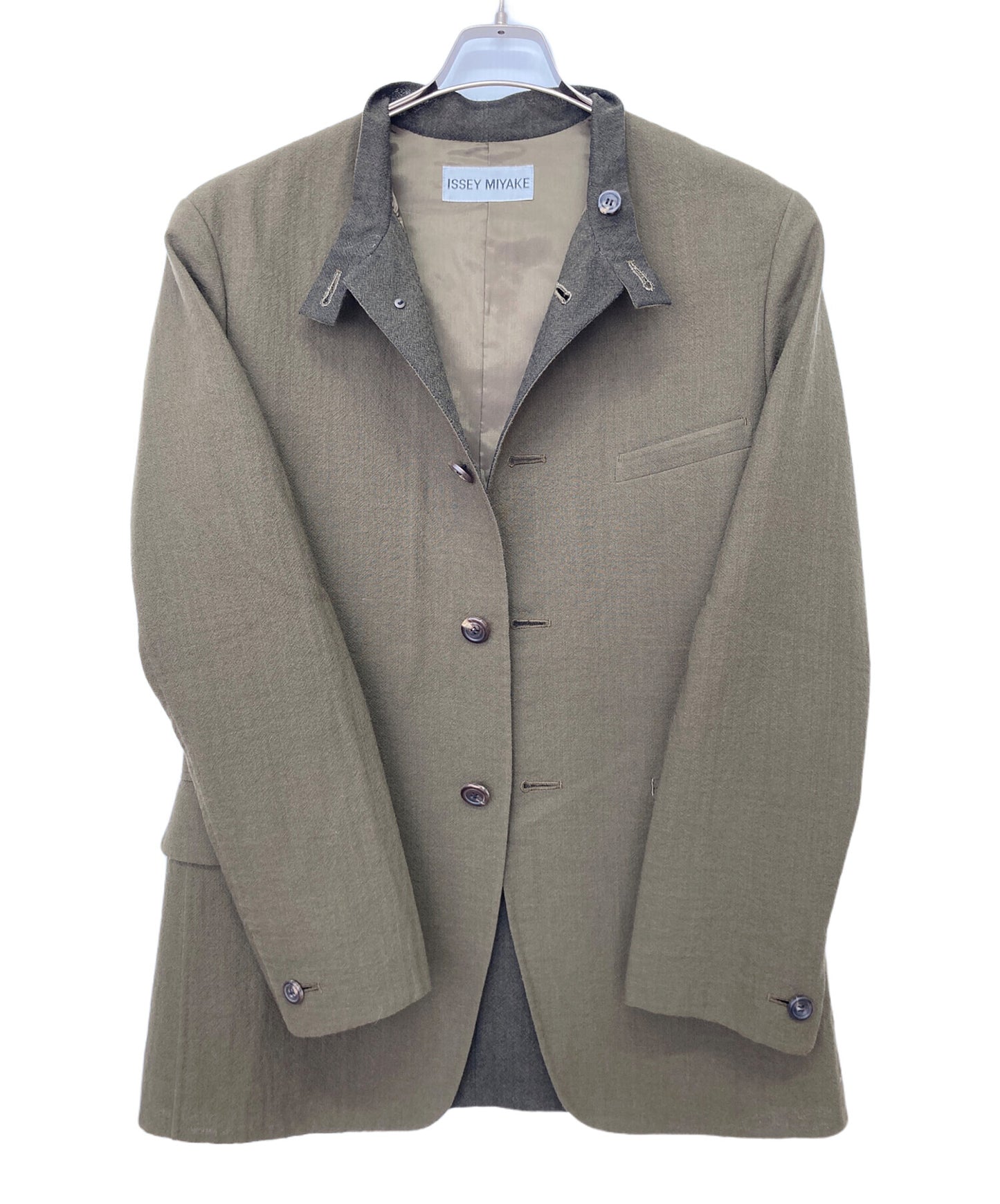[Pre-owned] ISSEY MIYAKE Mao collar wool jacket