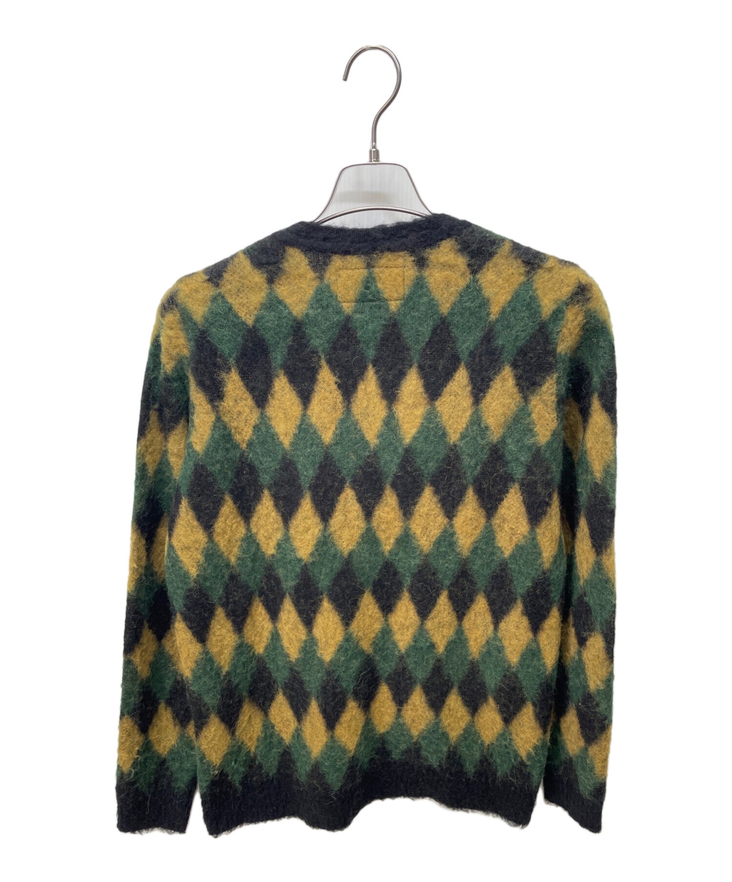 [Pre-owned] WACKO MARIA 16AW Alpaca blend argyle cardigan 16fw-wmk-kn16