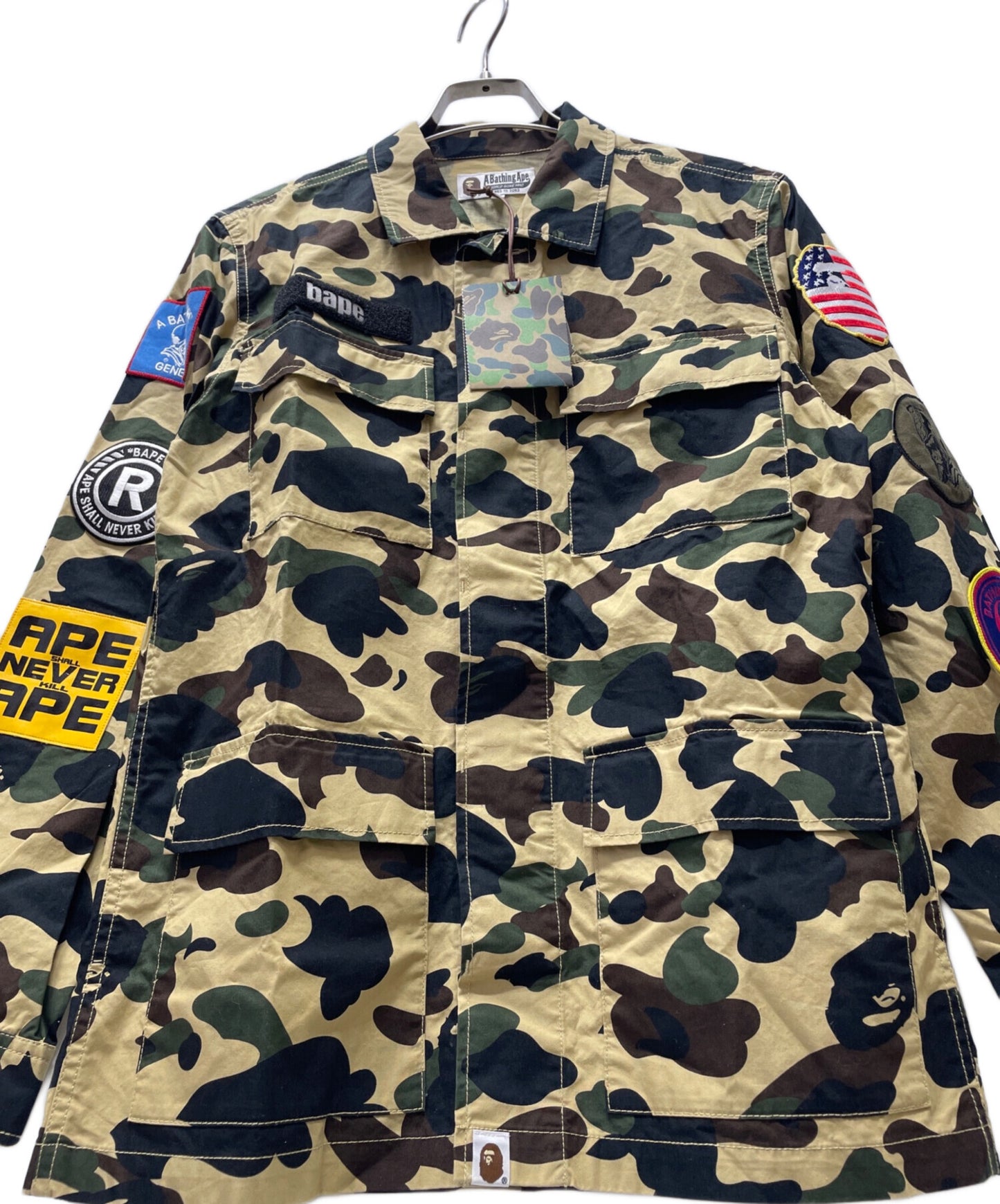 [Pre-owned] A BATHING APE 1st CamoMilitary Shirt 001SHE301014X