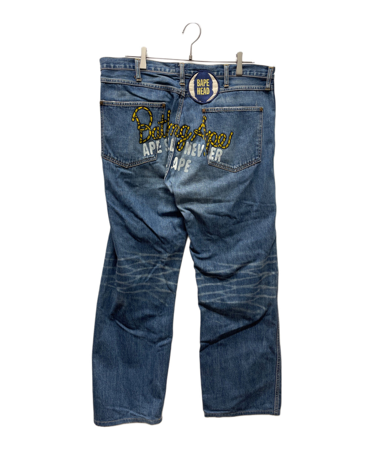 [Pre-owned] A BATHING APE Denim Pants BAPE HEAD