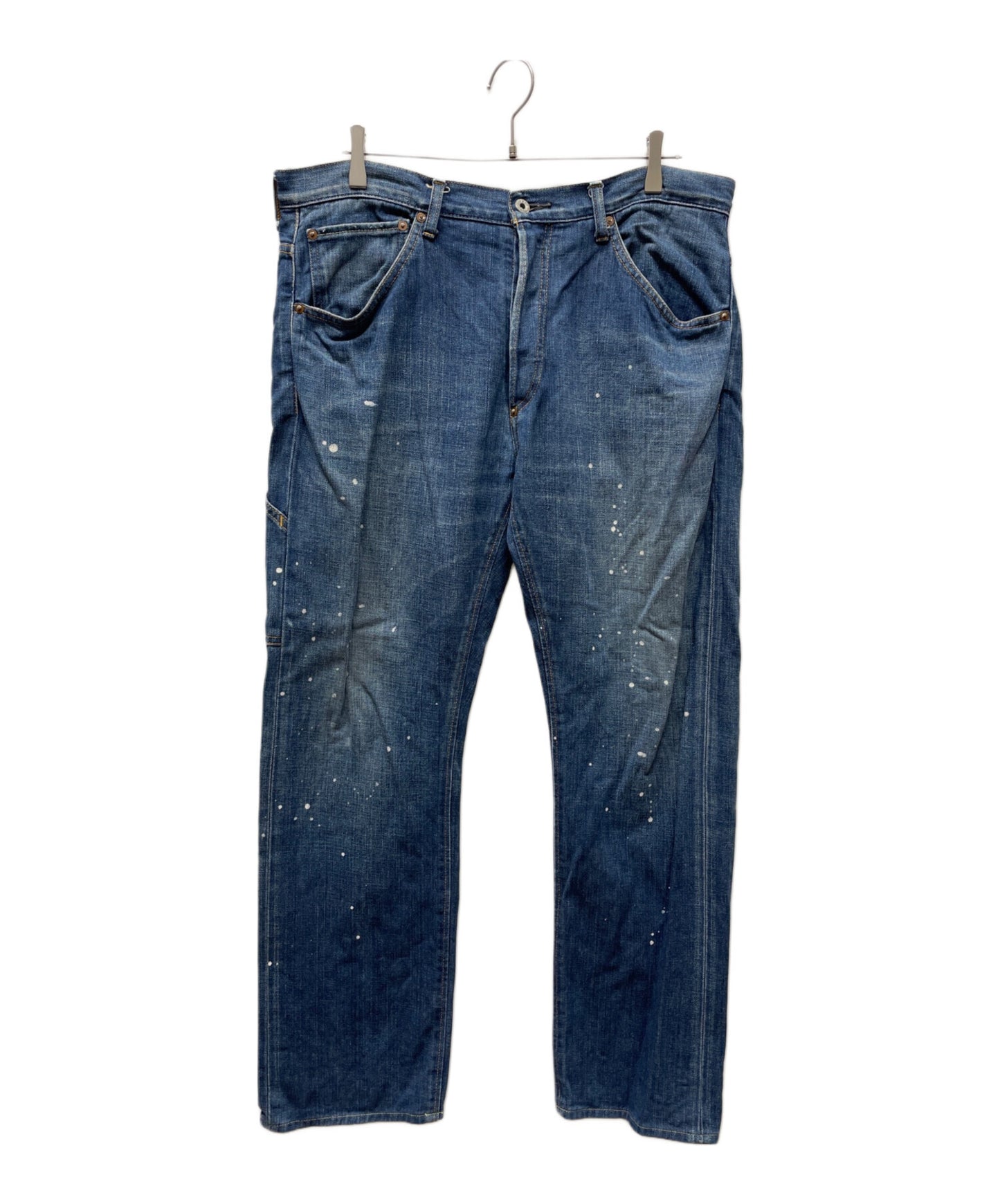 [Pre-owned] A BATHING APE Painted Denim Pants APE HEAD 1930-150-025
