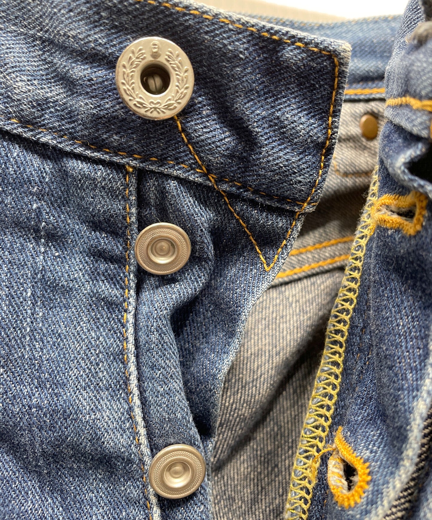 [Pre-owned] A BATHING APE Painted Denim Pants APE HEAD 1930-150-025