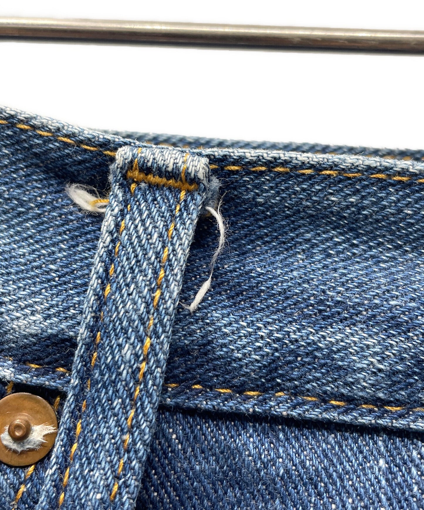 [Pre-owned] A BATHING APE Painted Denim Pants APE HEAD 1930-150-025