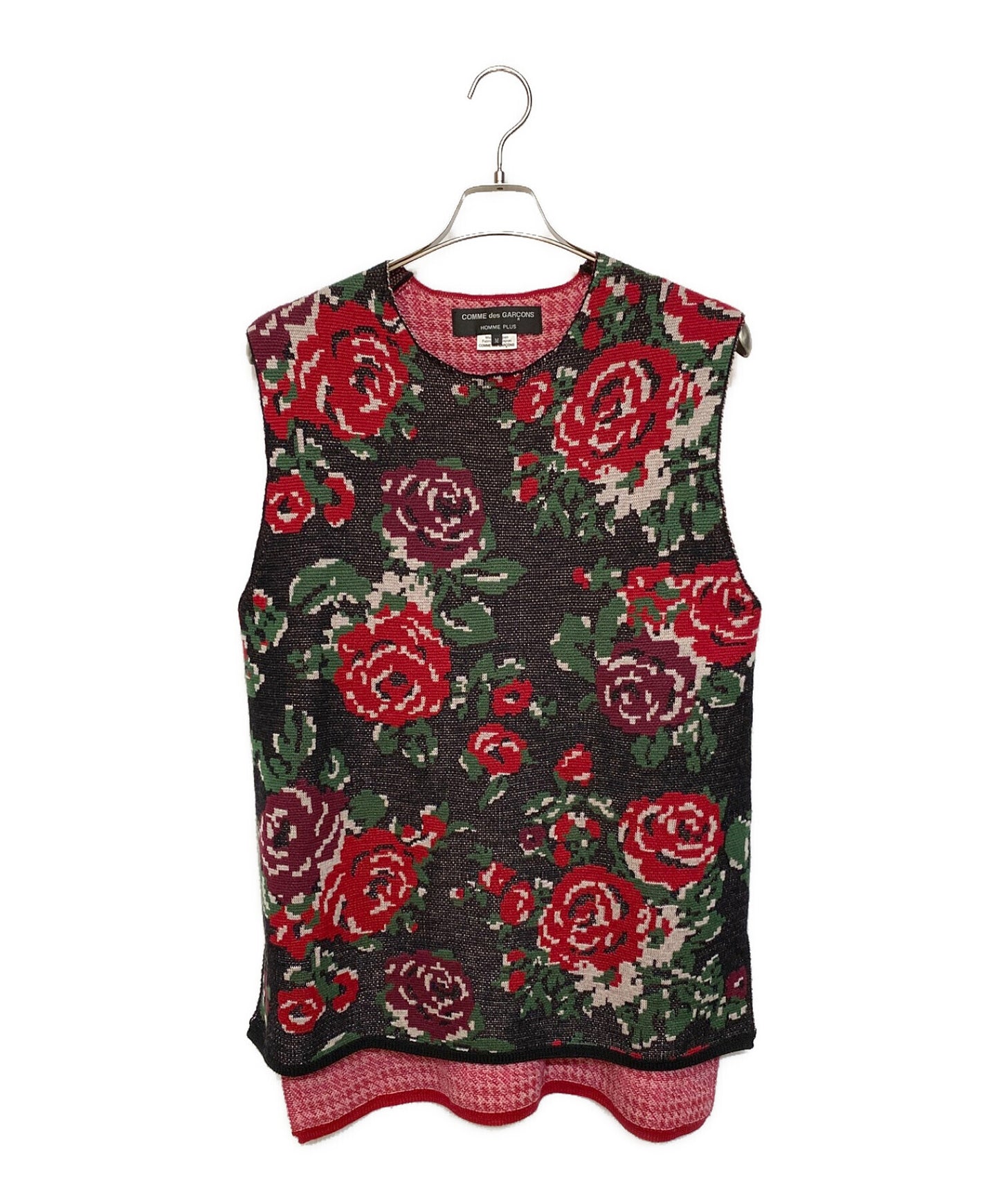 [Pre-owned] COMME des GARCONS HOMME PLUS Floral Knit Vest PI-N002/AD2021