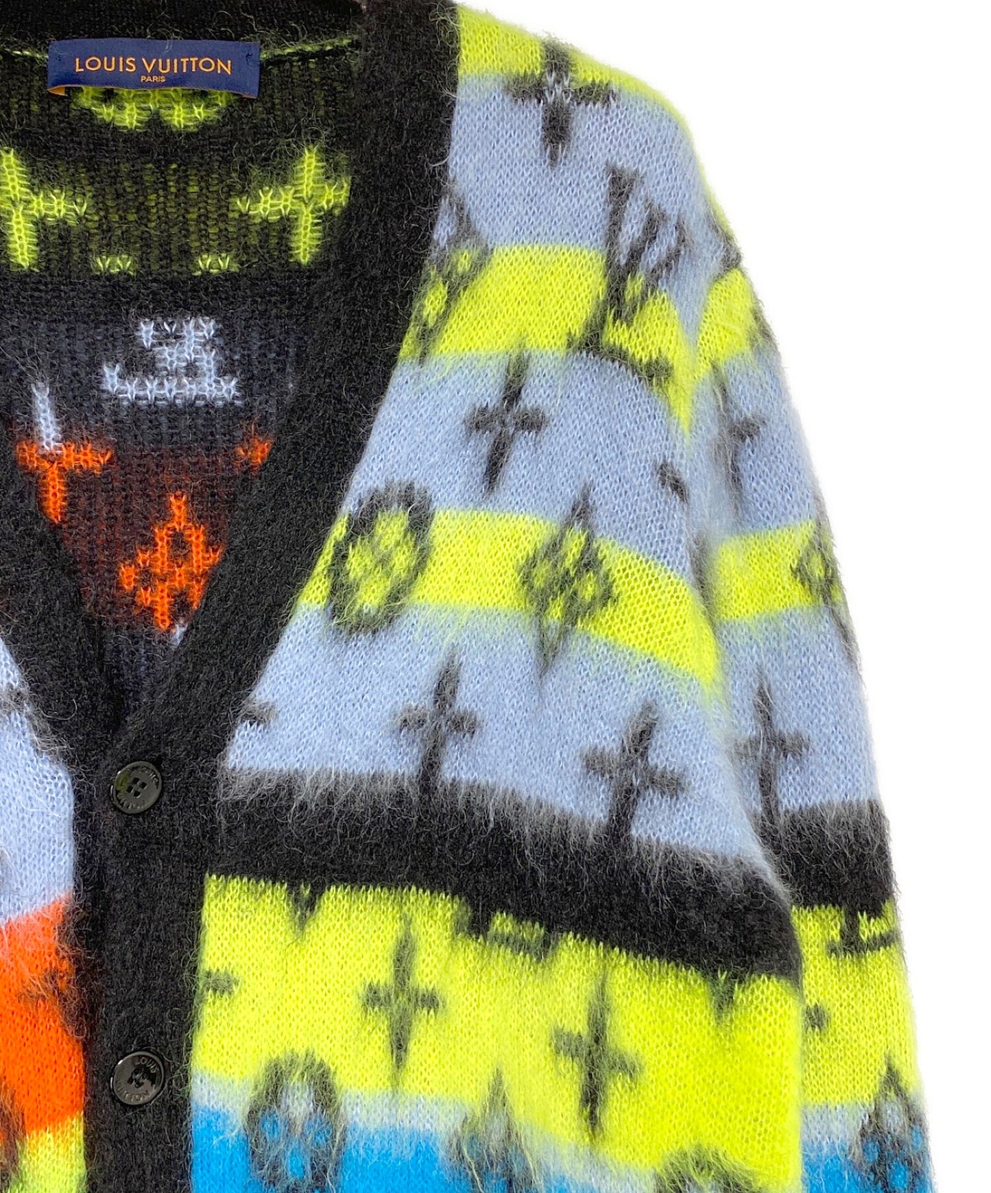 [Pre-owned] LOUIS VUITTON Monogram mohair cardigan HNN05WNE5