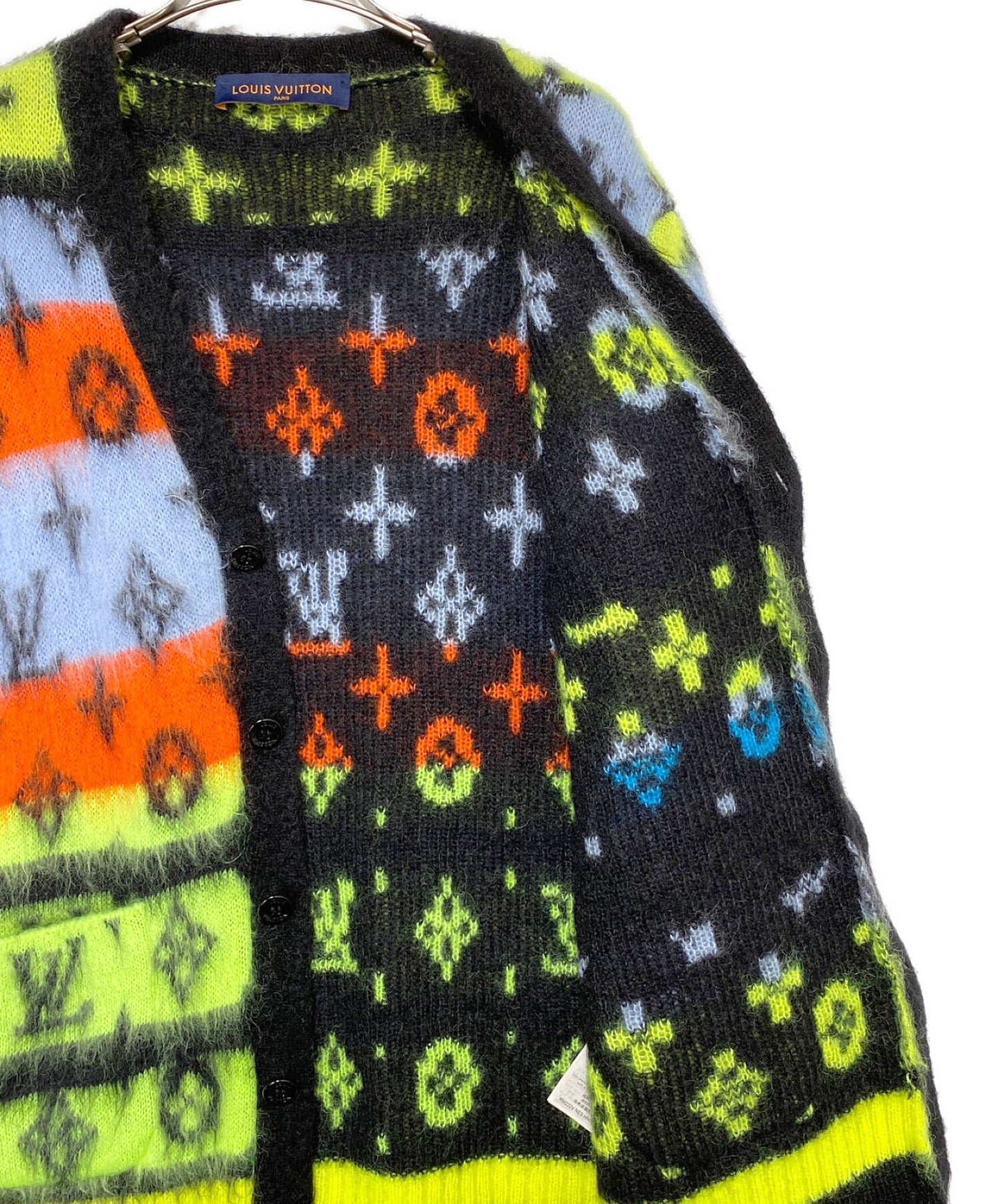 [Pre-owned] LOUIS VUITTON Monogram mohair cardigan HNN05WNE5