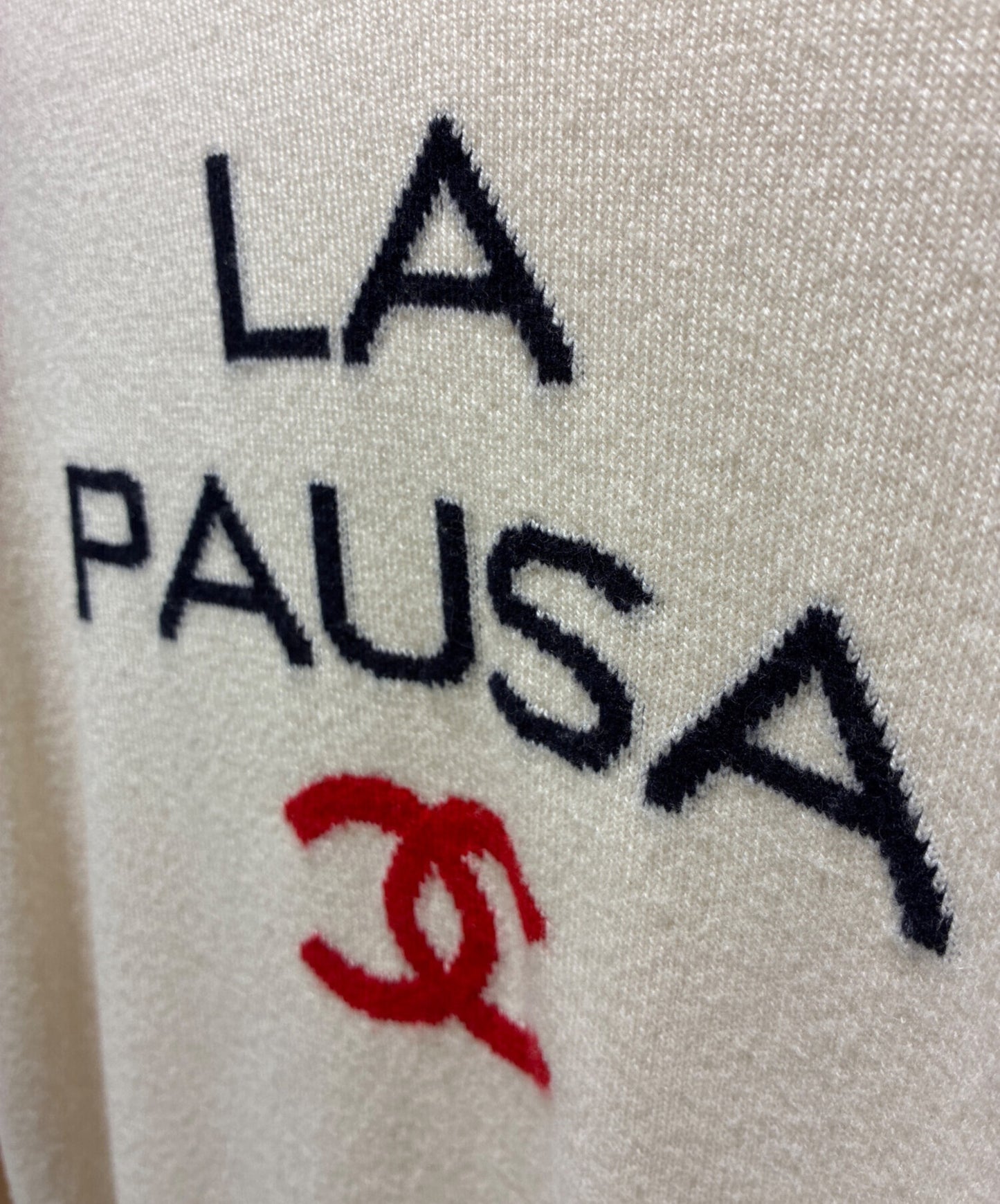 [Pre-owned] CHANEL P60 La Pausa Cashmere Knit Pullover P60439K46038