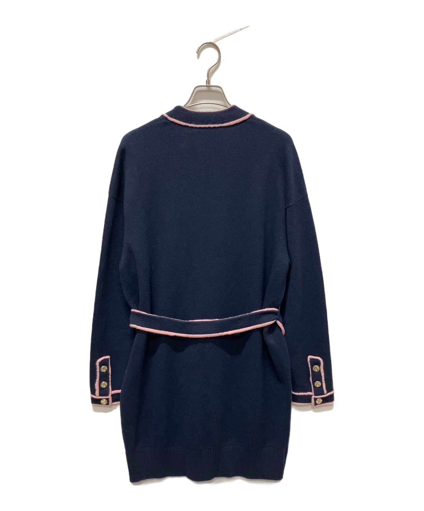 [Pre-owned] CHANEL P70 21SS No.5 cashmere long cardigan Cashmere coco button long cardigan/knit cardigan P70795K10083