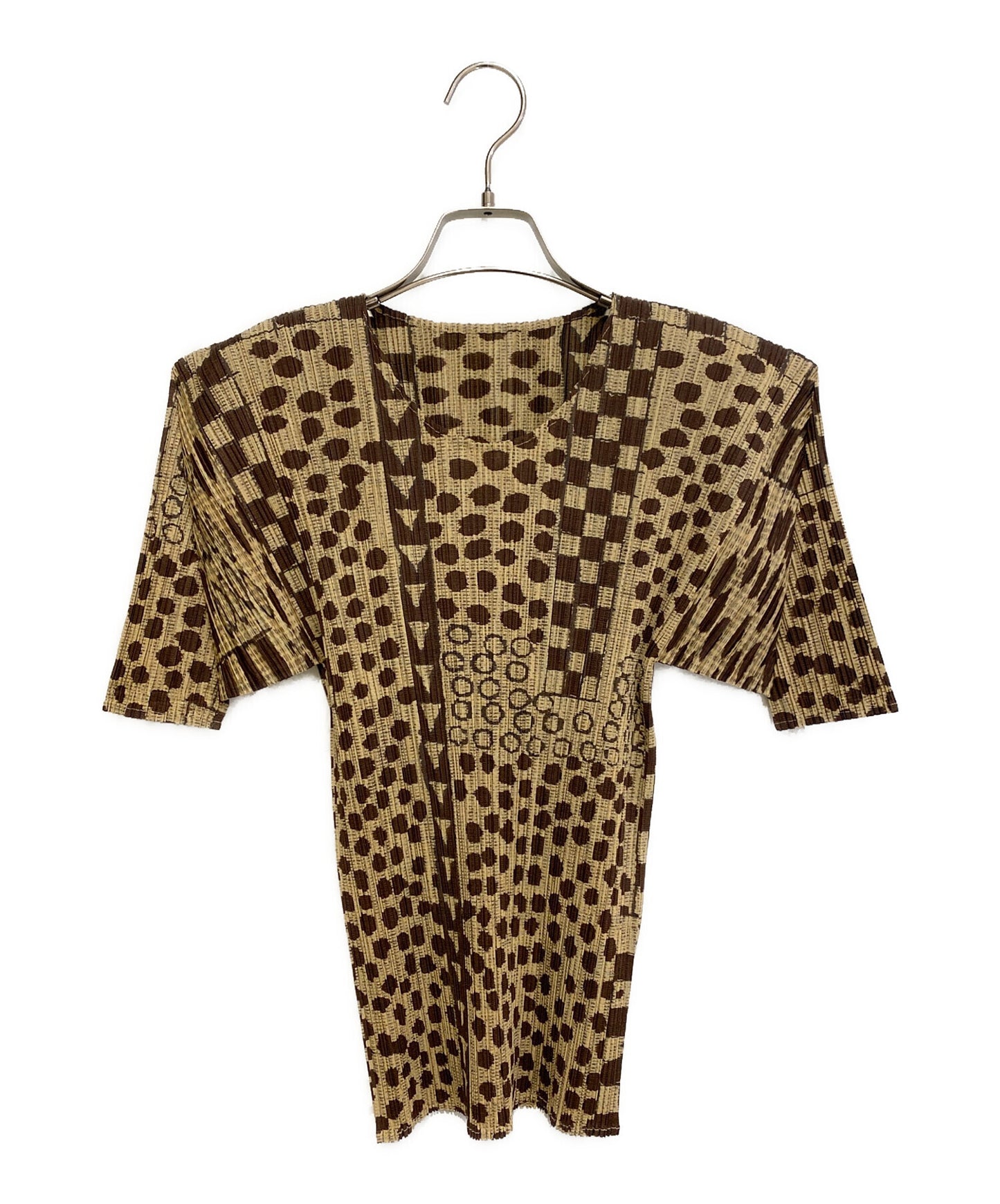 [Pre-owned] PLEATS PLEASE Pleated cut and sewn with a full pattern PP94-JK541