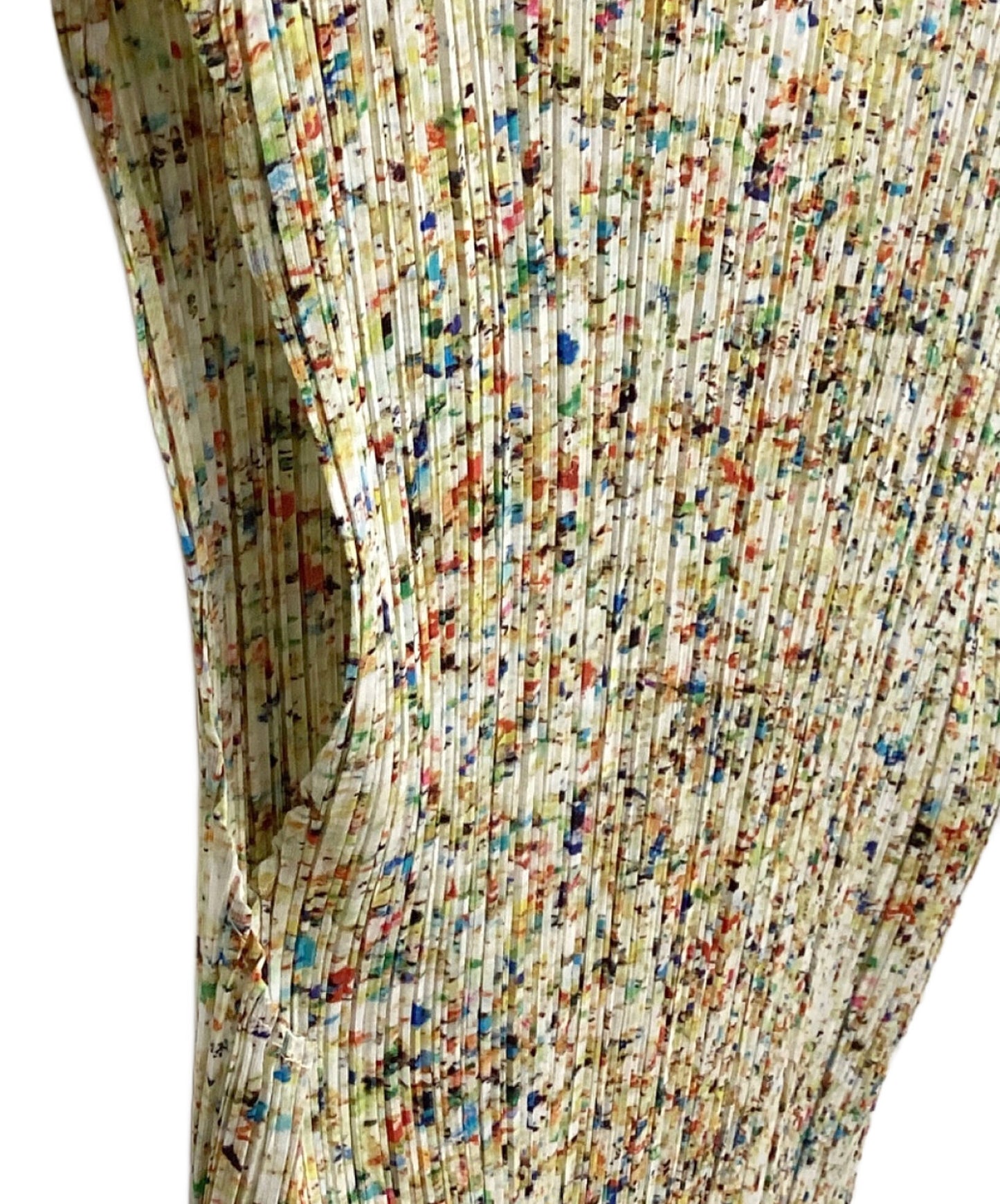 [Pre-owned] PLEATS PLEASE Pleated dress with all-over pattern PP83-JT182