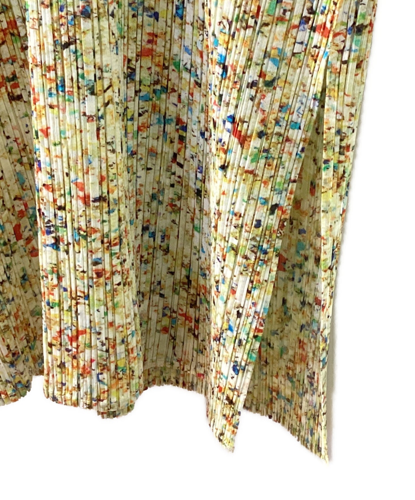 [Pre-owned] PLEATS PLEASE Pleated dress with all-over pattern PP83-JT182