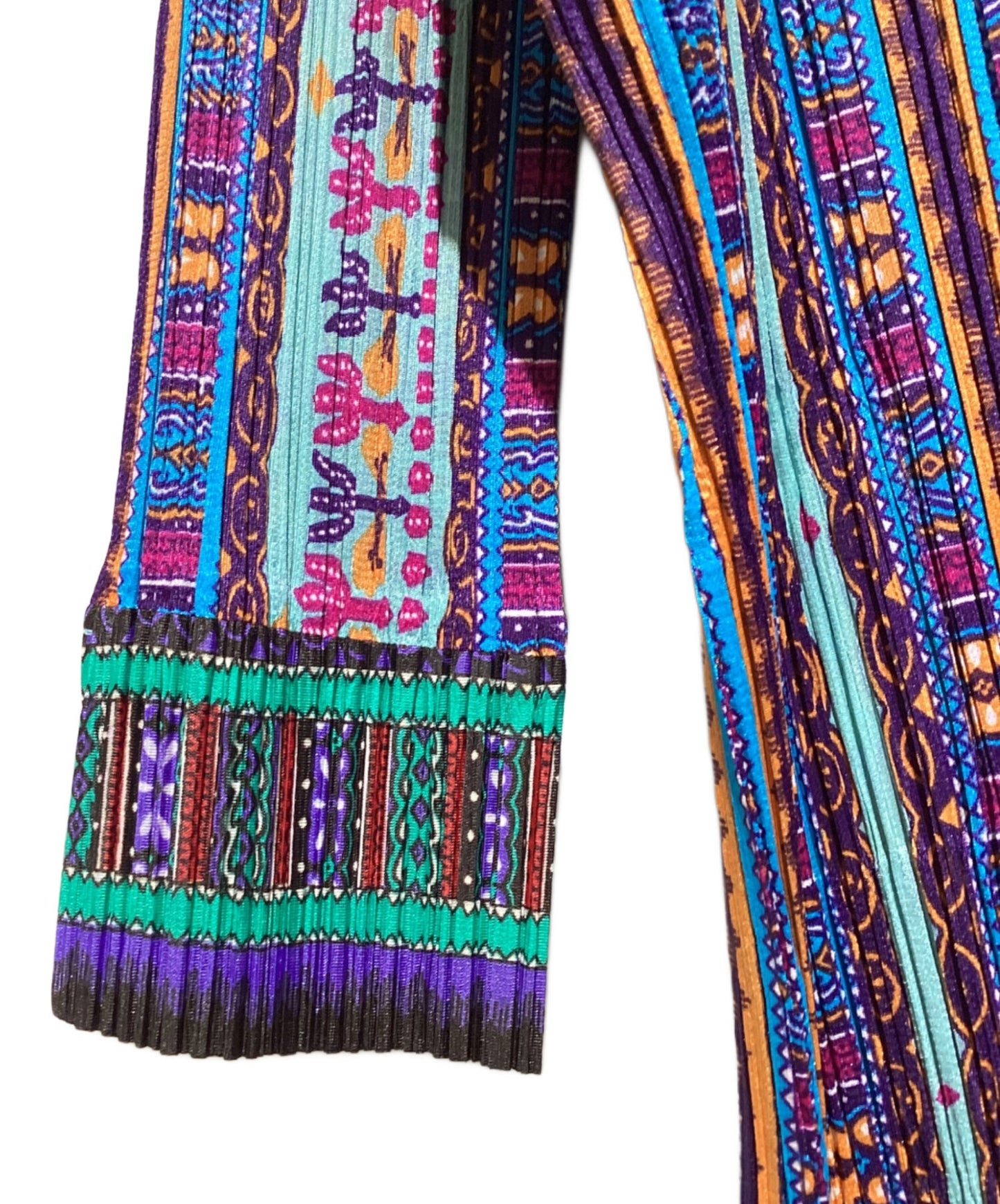 [Pre-owned] PLEATS PLEASE Pleated double-V cut and sewn with all-over pattern PP41-JK812