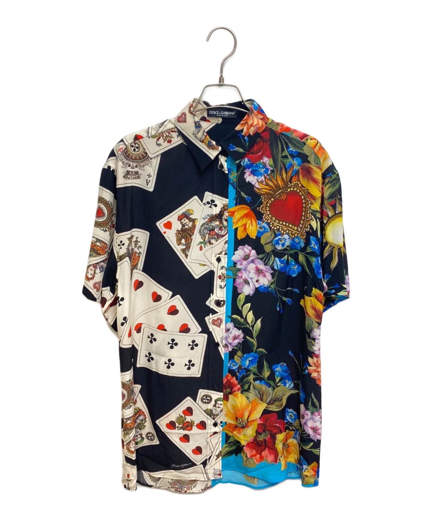 [Pre-owned] DOLCE & GABBANA Silk shirt with all-over pattern F5I97T/GDI54