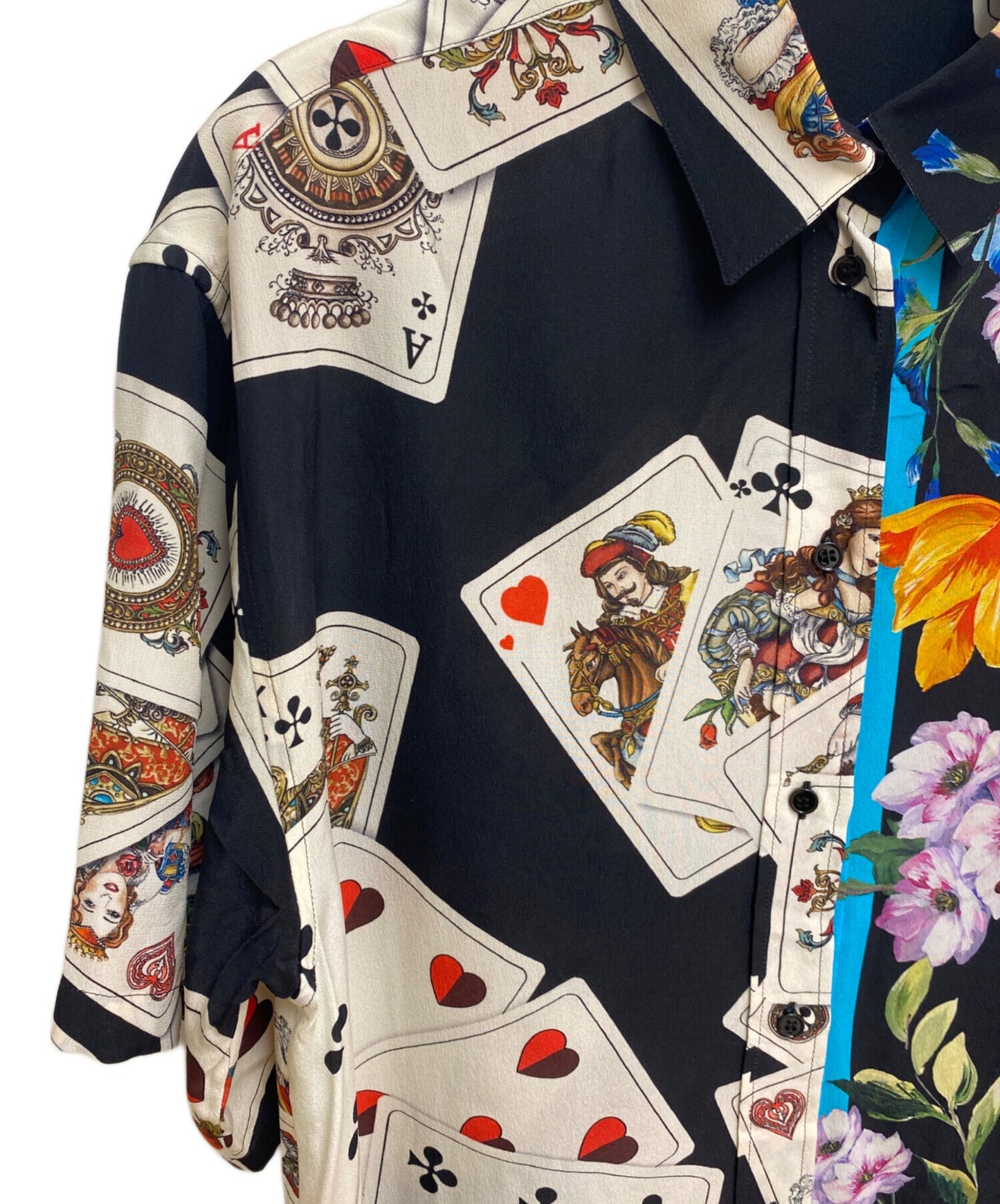 [Pre-owned] DOLCE & GABBANA Silk shirt with all-over pattern F5I97T/GDI54