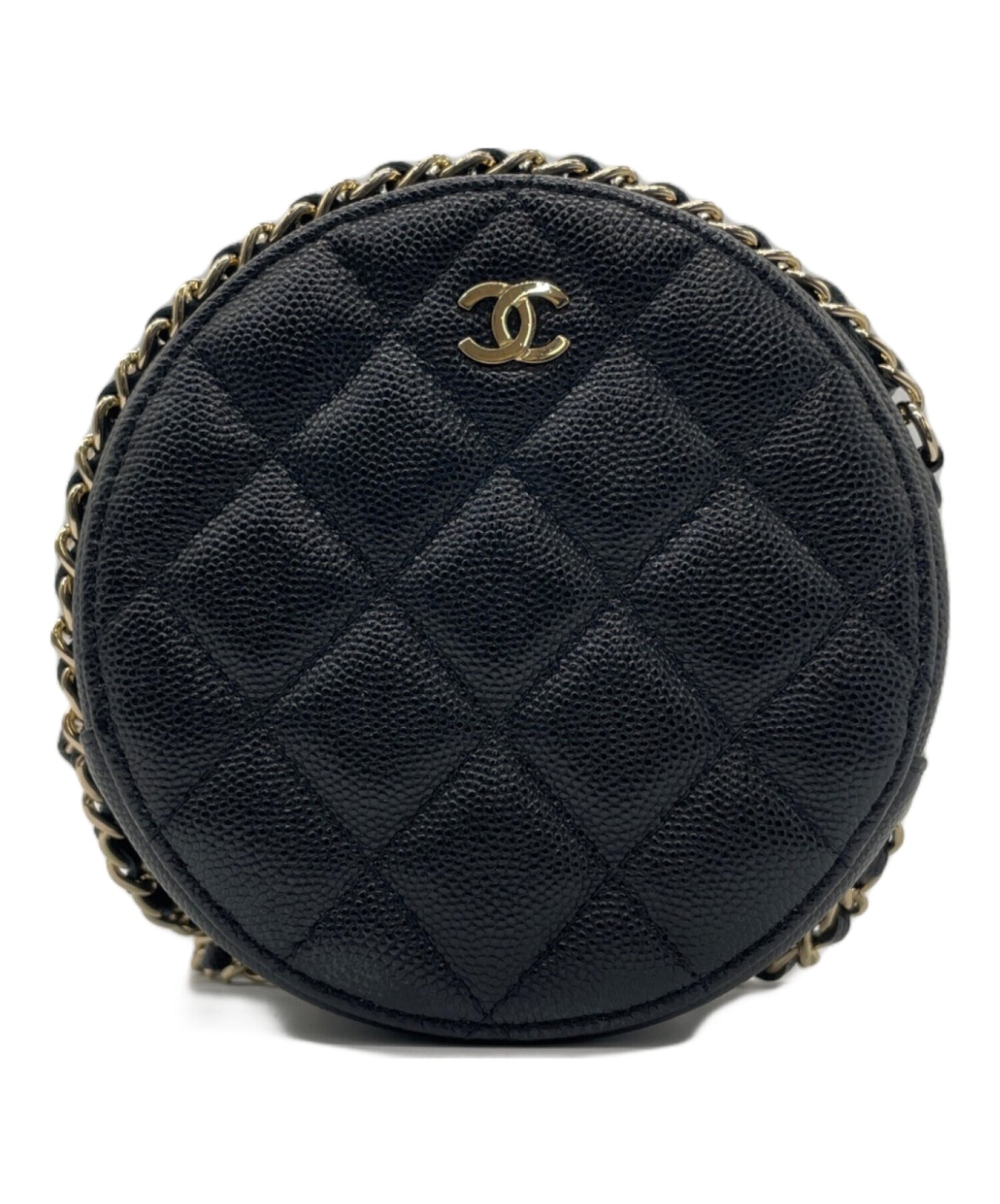 [Pre-owned] CHANEL Chain Shoulder Round Bag Matrasse