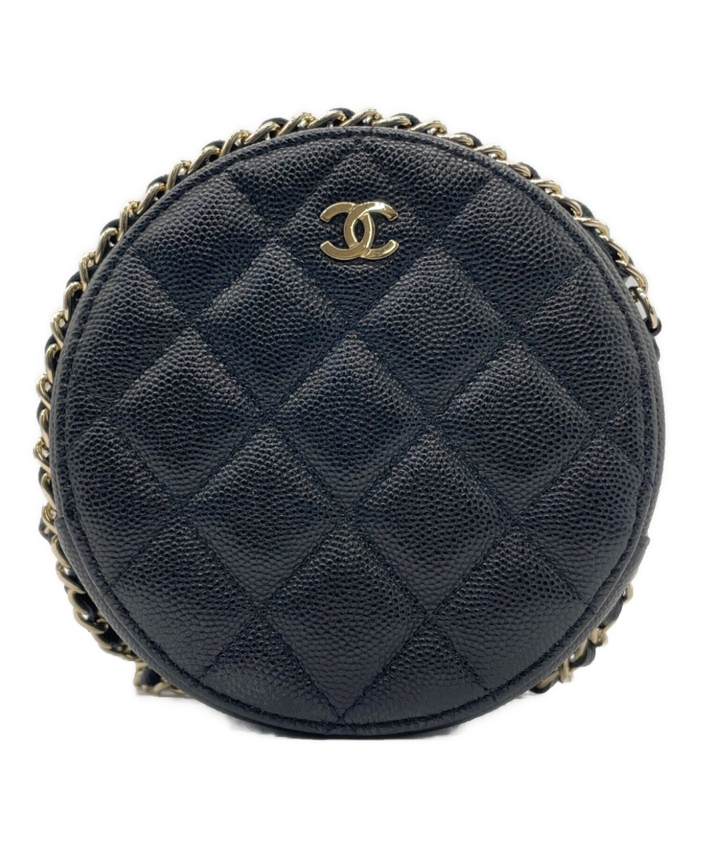 [Pre-owned] CHANEL Matelassé Chain Shoulder Round Bag