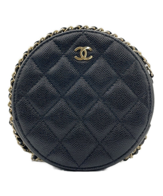[Pre-owned] CHANEL Matelassé Chain Shoulder Round Bag