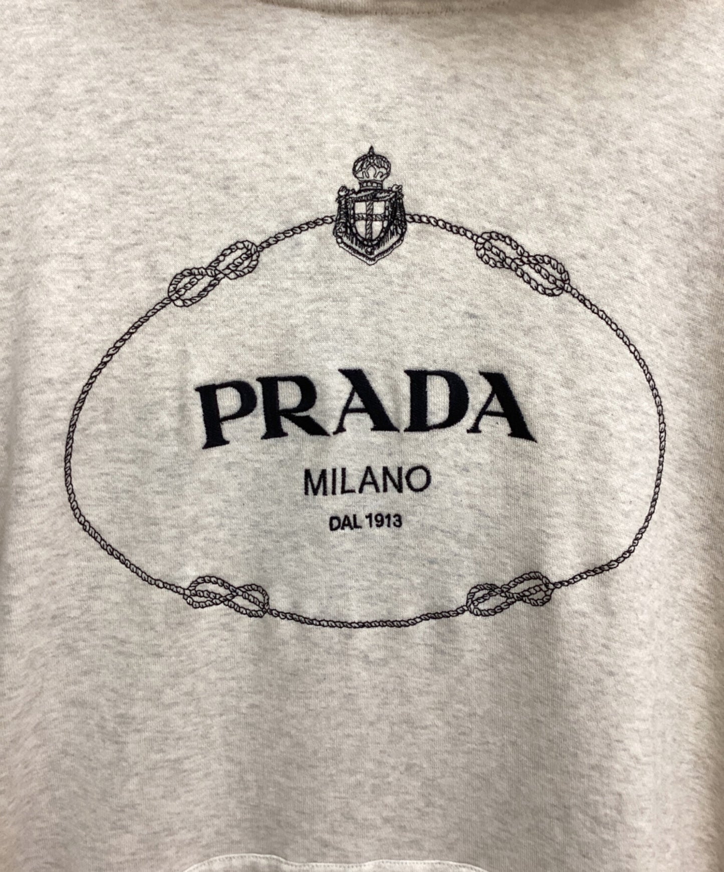 [Pre-owned] PRADA Embroidery Logo Hoodie UJL24B S232 13IQ