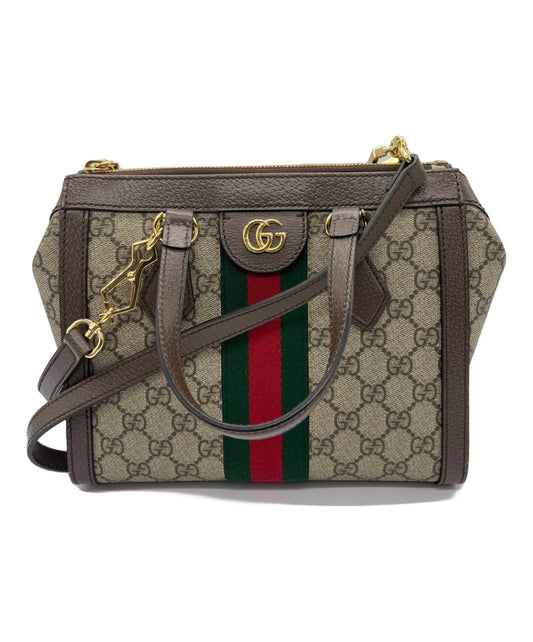[Pre-owned] GUCCI GG Supreme / Off Deer / Shoulder Bag 547551