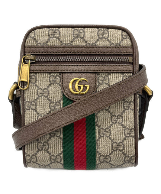 [Pre-owned] GUCCI GG Supreme / Off Deer / Shoulder Bag 598127