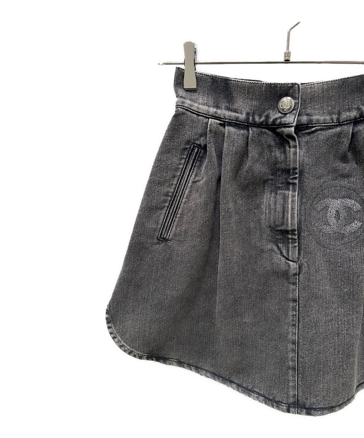 [Pre-owned] CHANEL NO.5 Denim Skirt/Mini Skirt P74035V65658: circa 2023