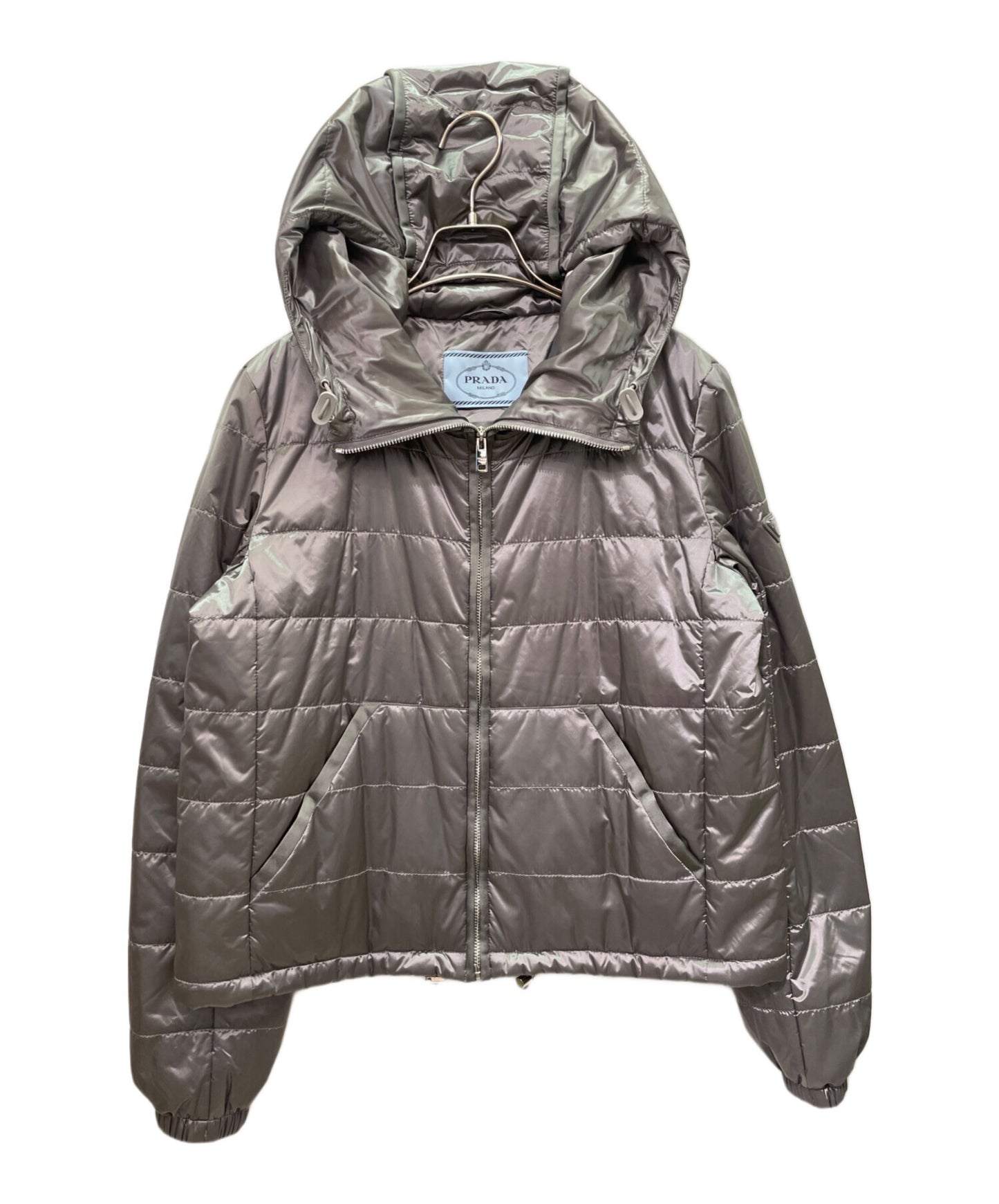 [Pre-owned] PRADA quilted hooded jacket/nylon jacket/blouson/light outerwear/outerwear/ 291511 r191 1dab