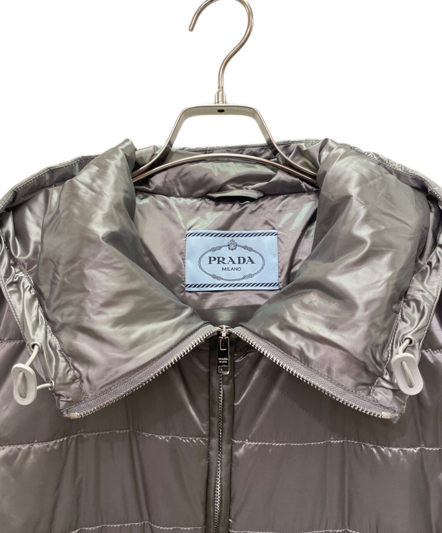 [Pre-owned] PRADA quilted hooded jacket/nylon jacket/blouson/light outerwear/outerwear/ 291511 r191 1dab
