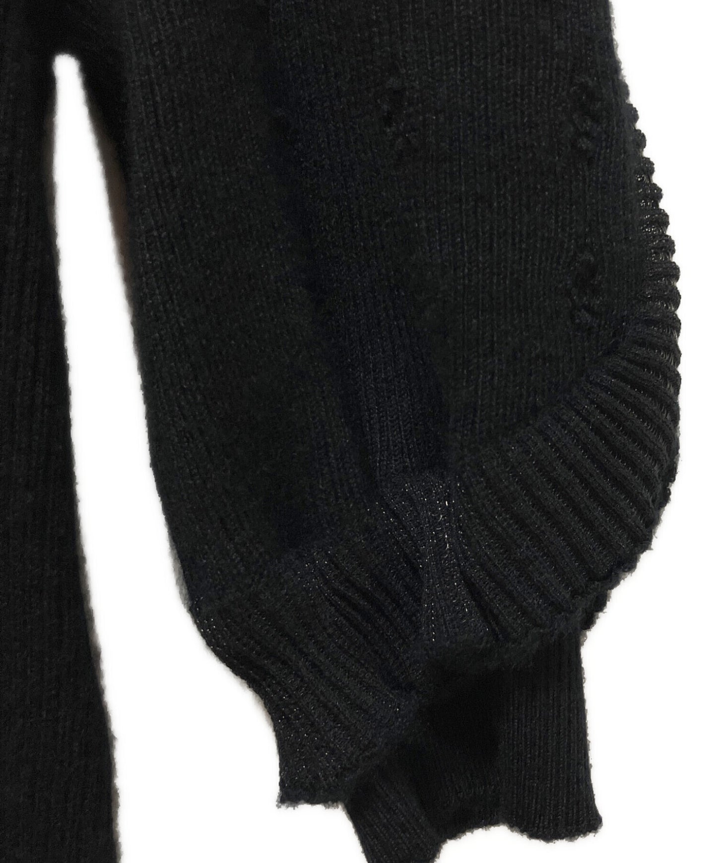 [Pre-owned] CHANEL Coco Mark Frill Knit Dress/Long Dress P70961K10199