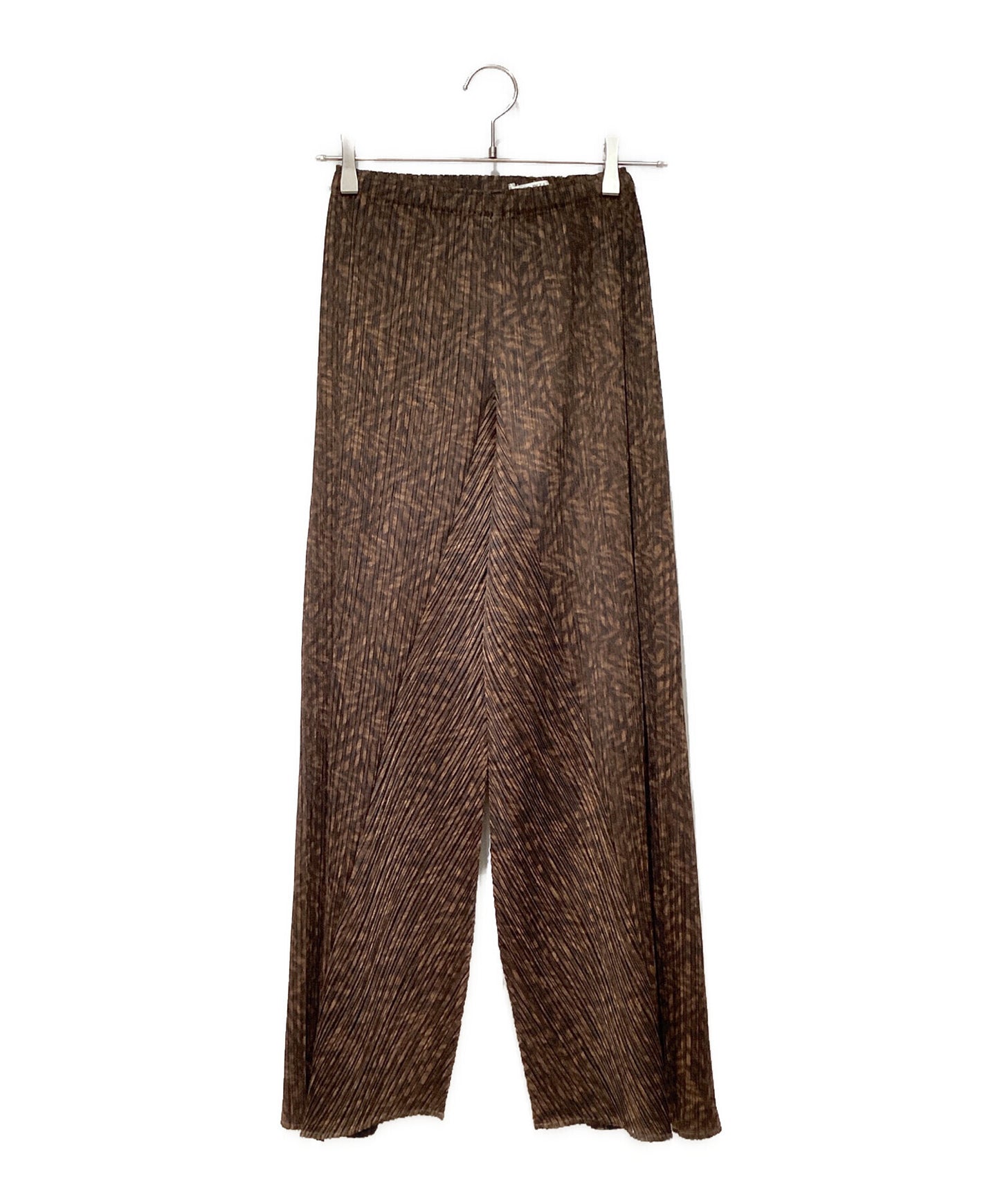 [Pre-owned] PLEATS PLEASE pleated pants with a full pattern PP43-JF963