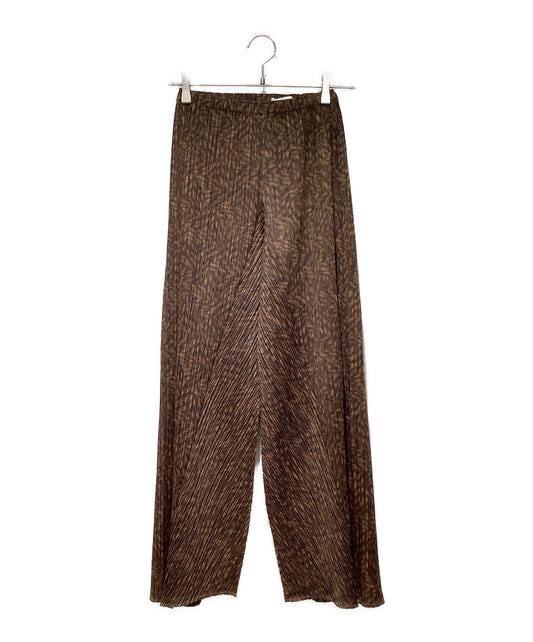 [Pre-owned] PLEATS PLEASE pleated pants with a full pattern PP43-JF963