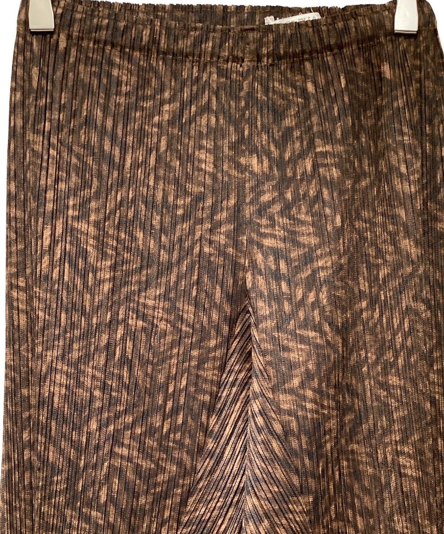[Pre-owned] PLEATS PLEASE pleated pants with a full pattern PP43-JF963