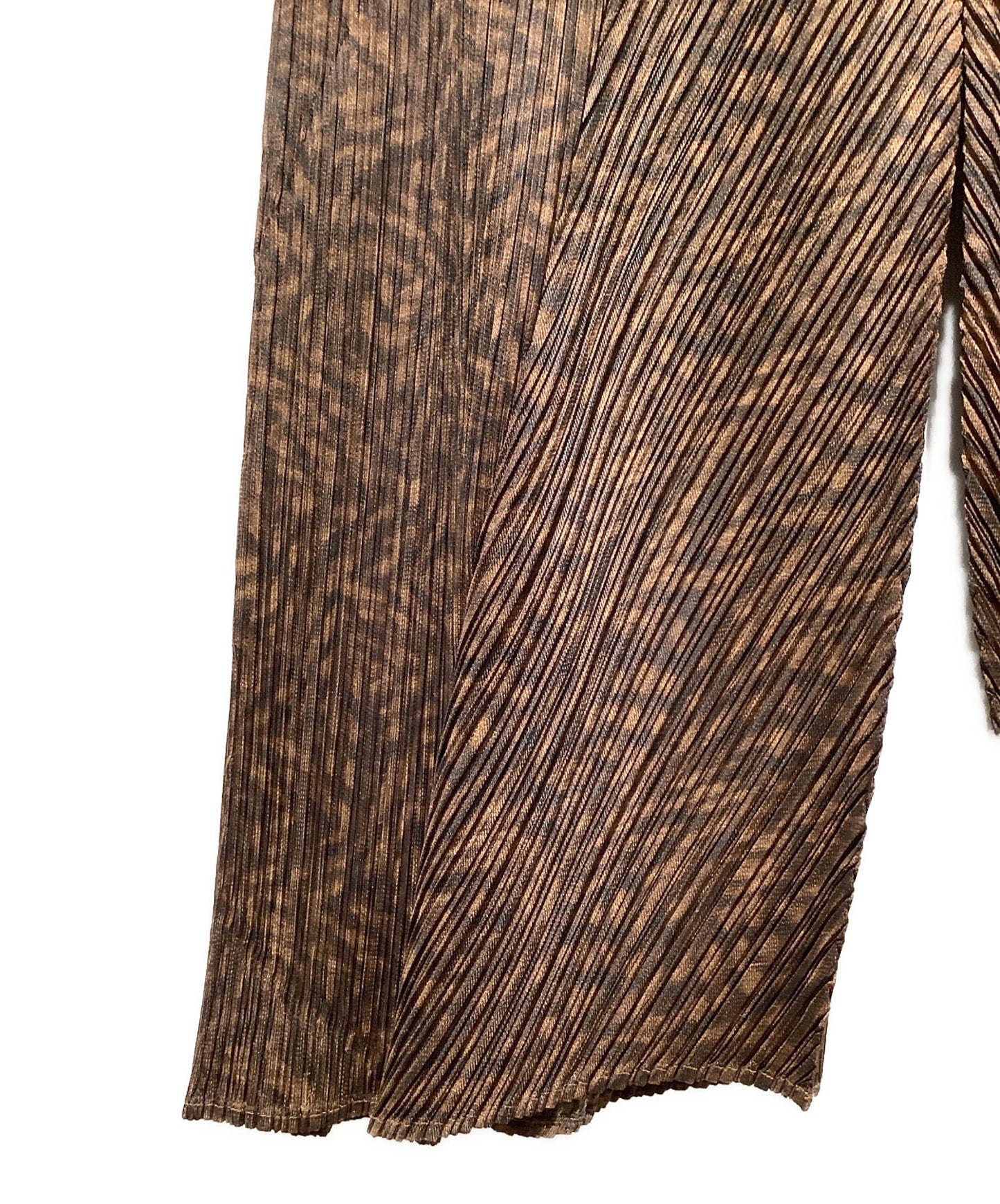 [Pre-owned] PLEATS PLEASE pleated pants with a full pattern PP43-JF963