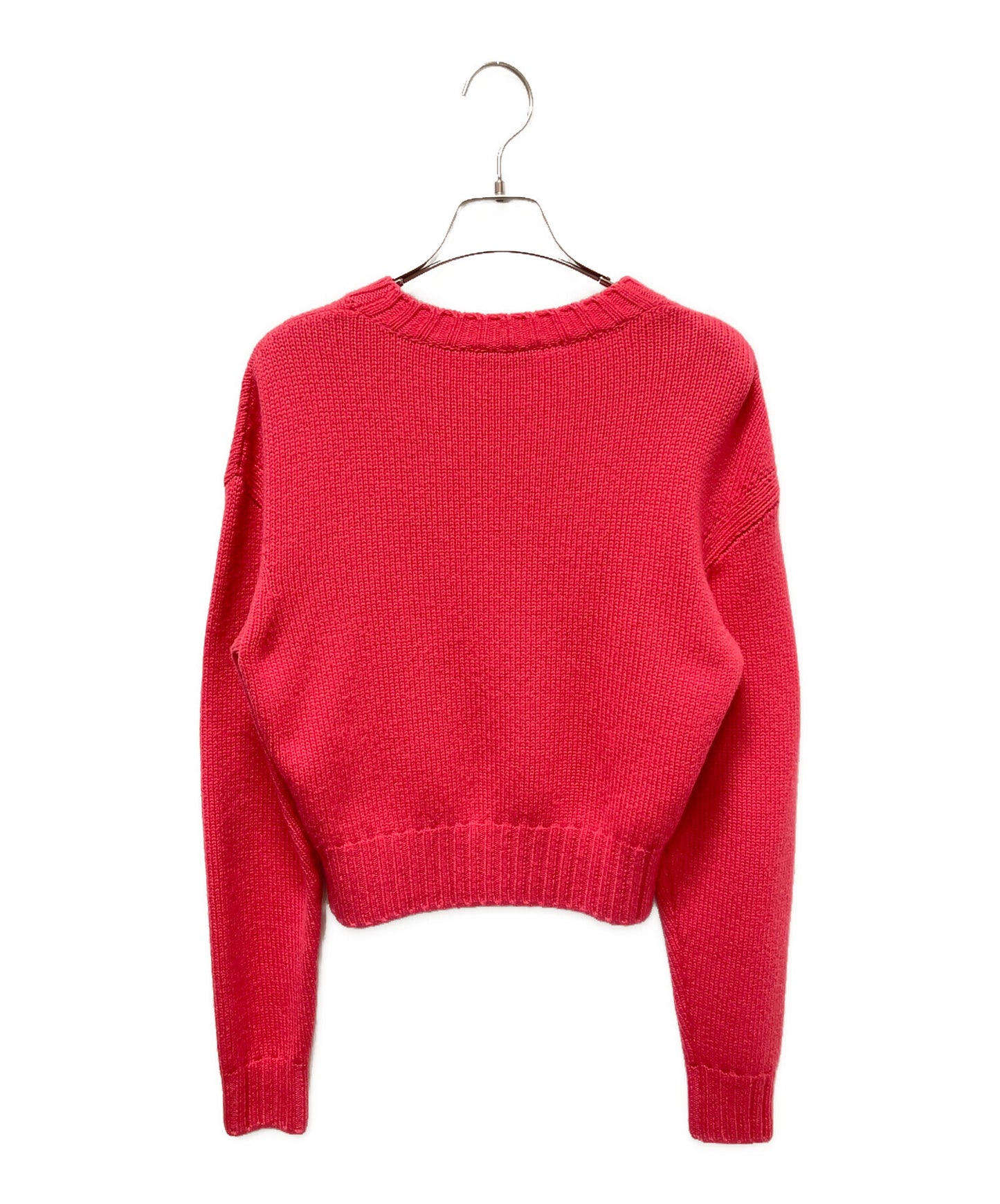 [Pre-owned] CHANEL Logo cashmere knit/crew neck knit P65189K61044