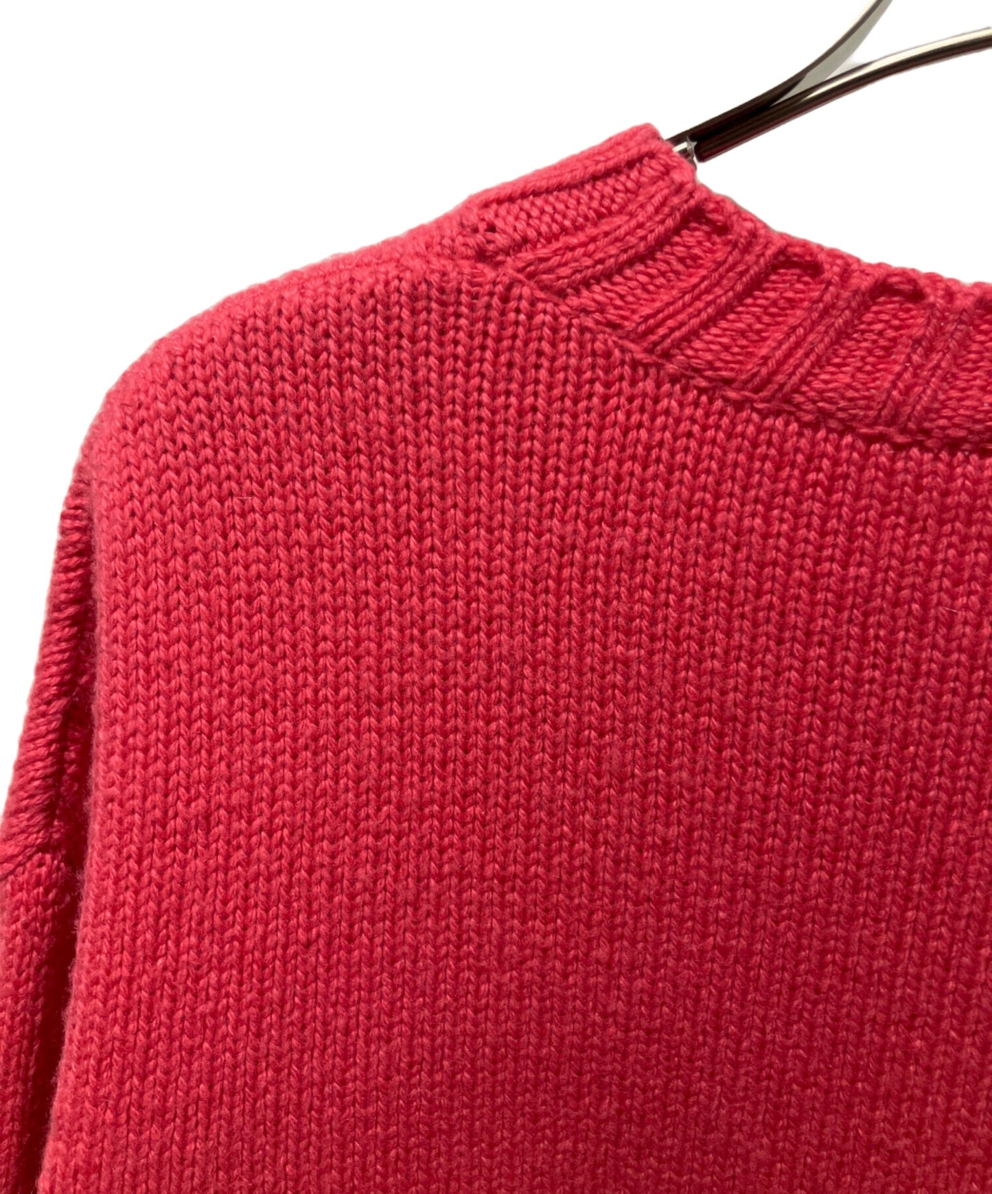 [Pre-owned] CHANEL Logo cashmere knit/crew neck knit P65189K61044