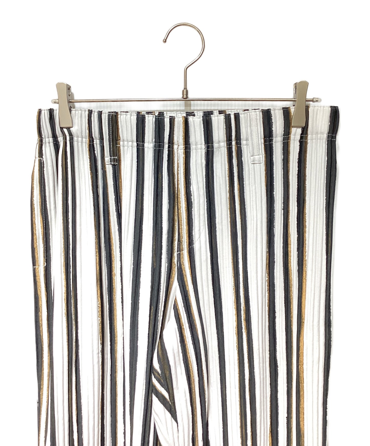 [Pre-owned] HOMME PLISSE ISSEY MIYAKE Pleated Stripe Pants HP91JF215