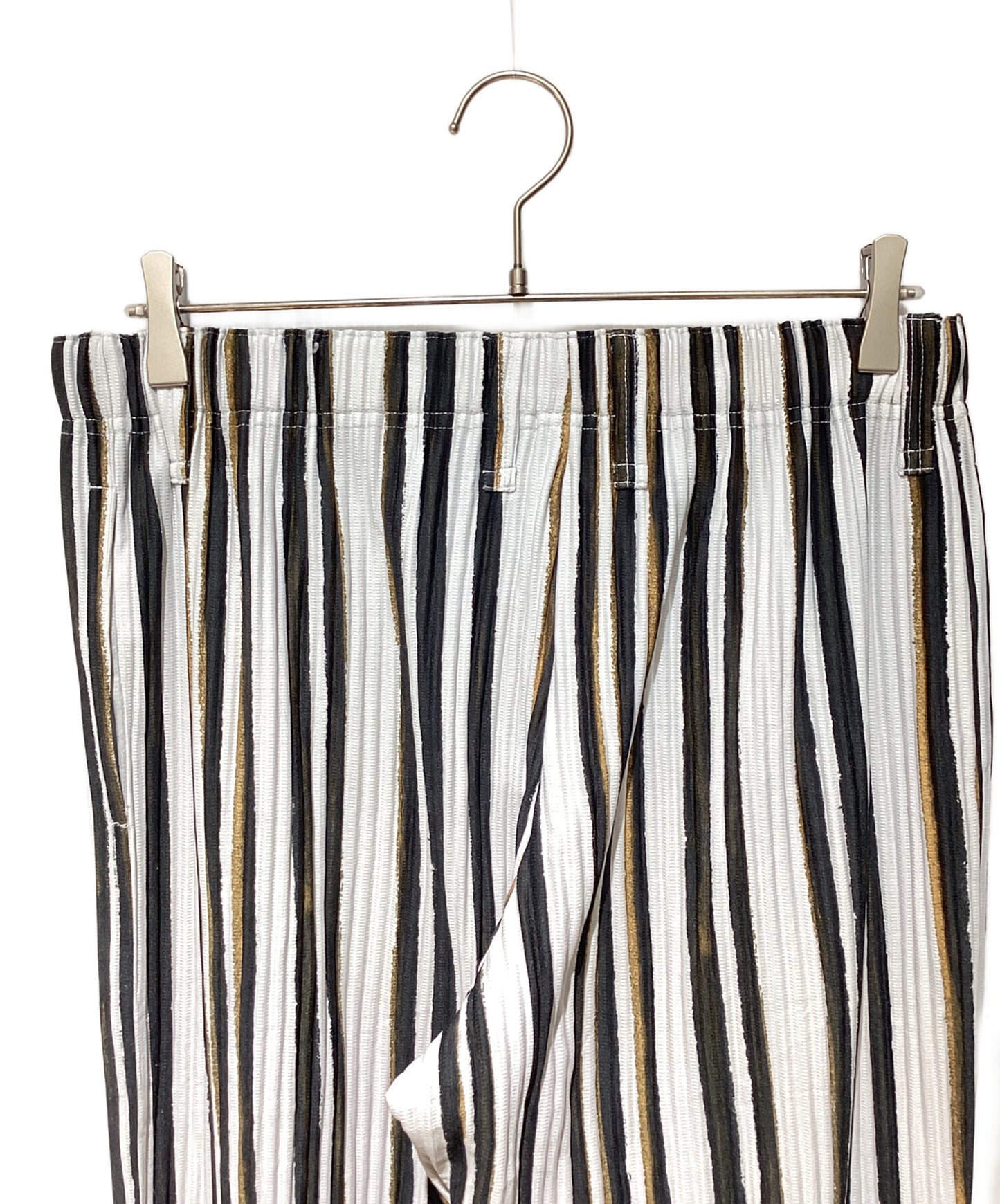 [Pre-owned] HOMME PLISSE ISSEY MIYAKE Pleated Stripe Pants HP91JF215