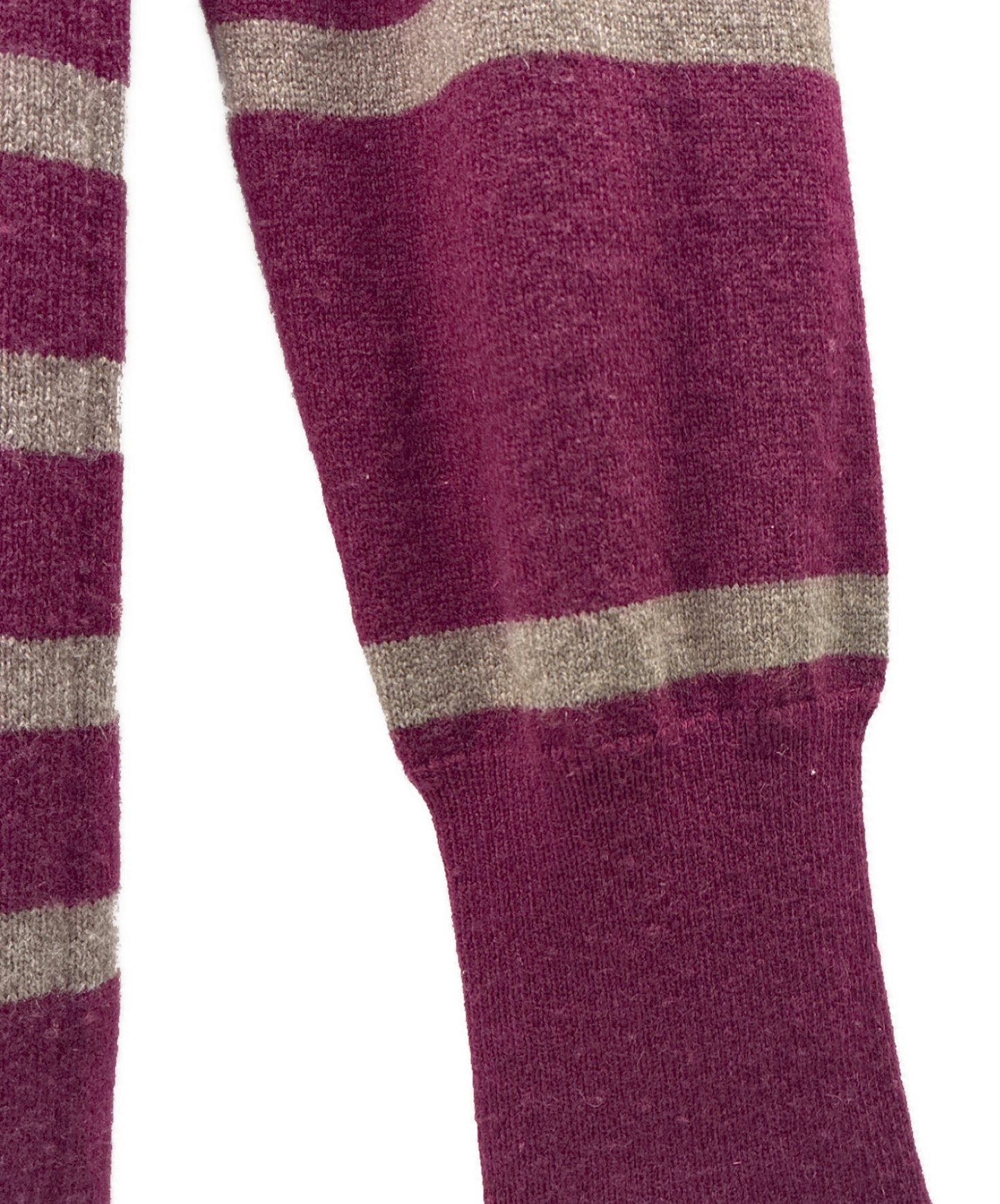 [Pre-owned] CHANEL Coco Mark Turnlock Knit/Border P41974K03184