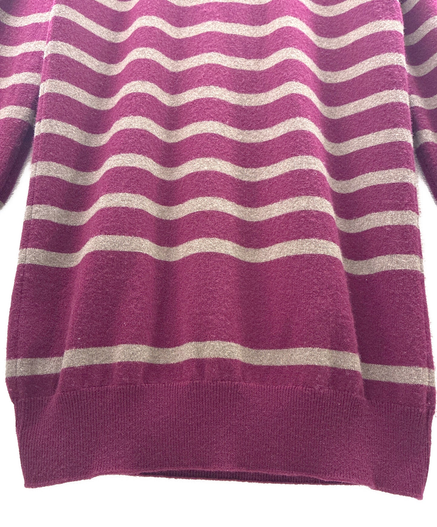 [Pre-owned] CHANEL Coco Mark Turnlock Knit/Border P41974K03184