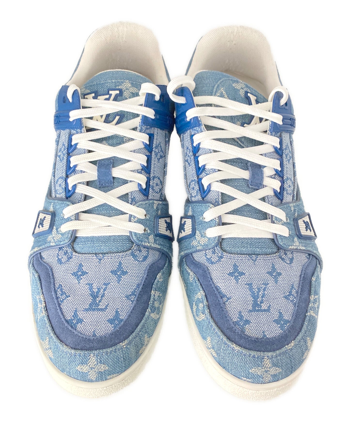 [Pre-owned] LOUIS VUITTON Trainers Line Denim Sneakers