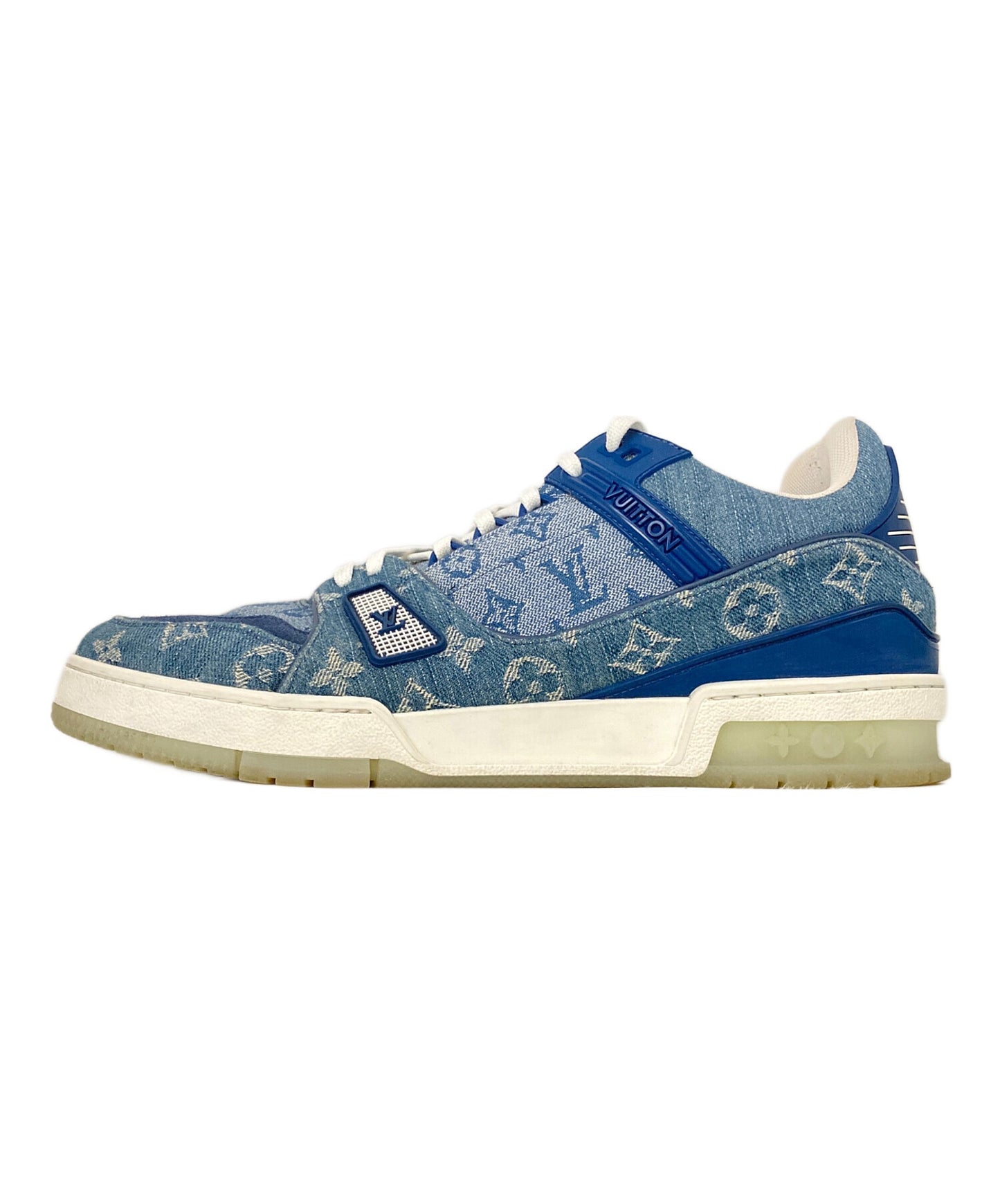 [Pre-owned] LOUIS VUITTON Trainers Line Denim Sneakers