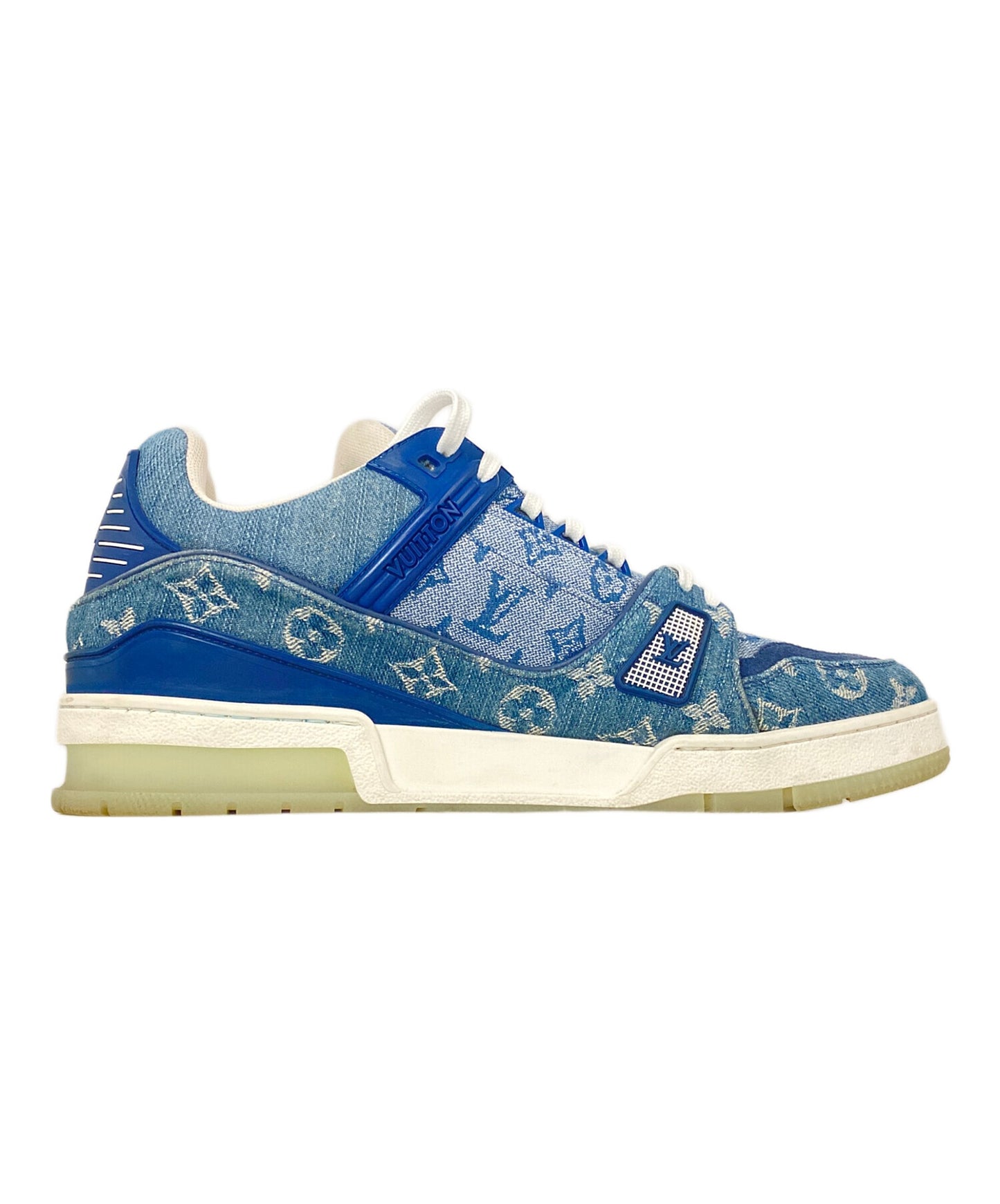 [Pre-owned] LOUIS VUITTON Trainers Line Denim Sneakers